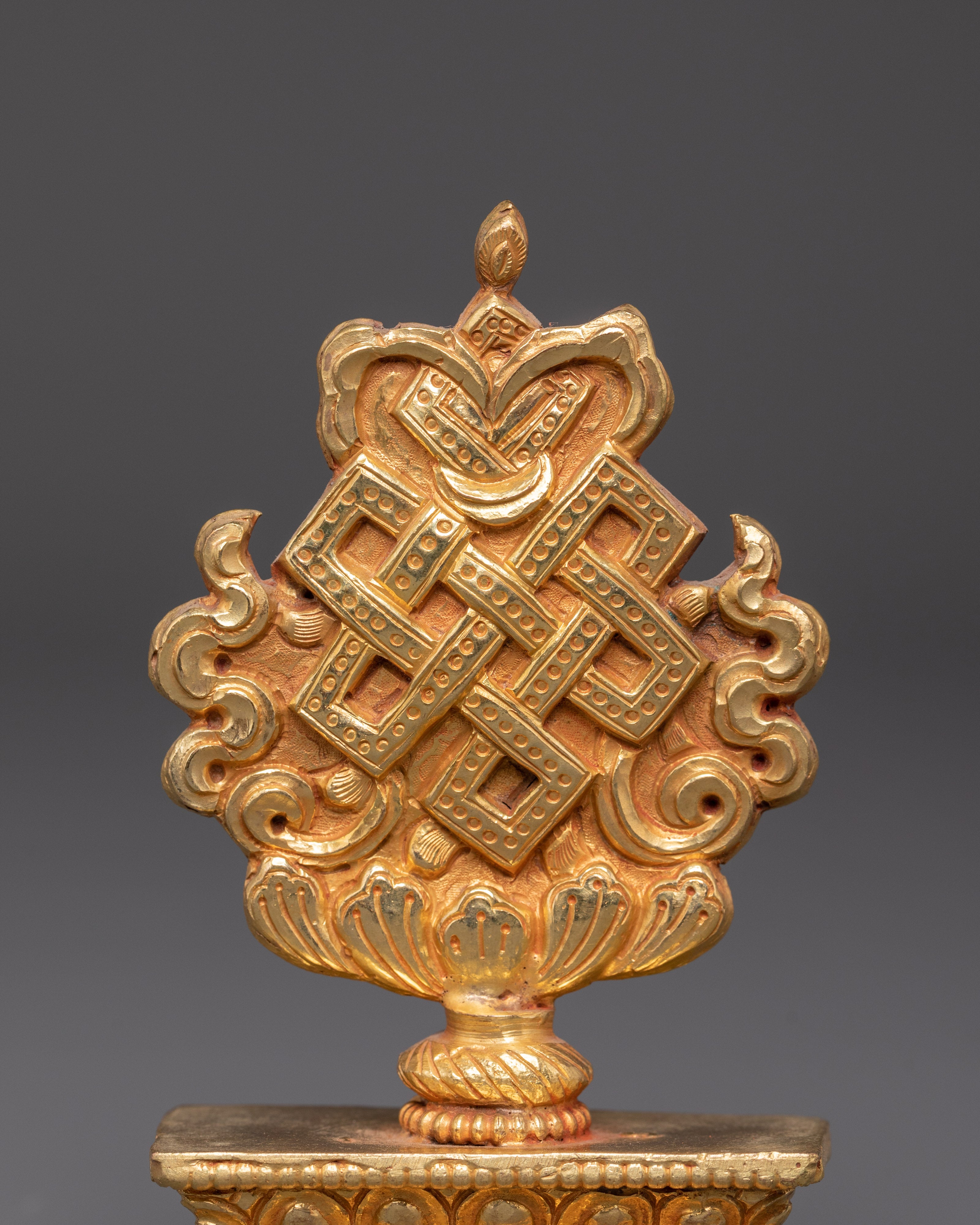 Sacred Tibetan Auspicious Symbols | Copper and Gold Plated Spiritual Decor