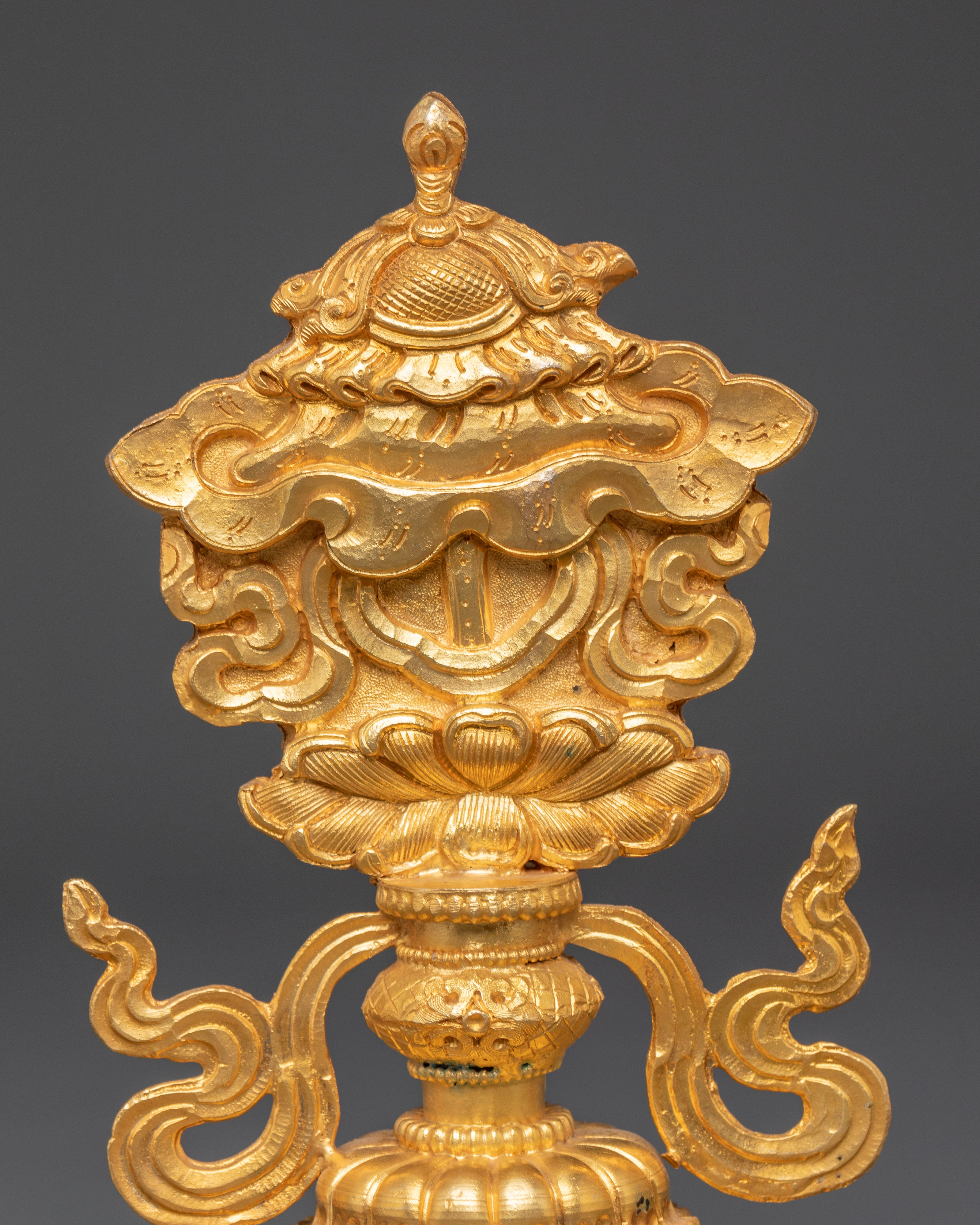 Sacred Ashtamangala Spiritual Symbols | Copper and Gold Plated Auspicious Charms