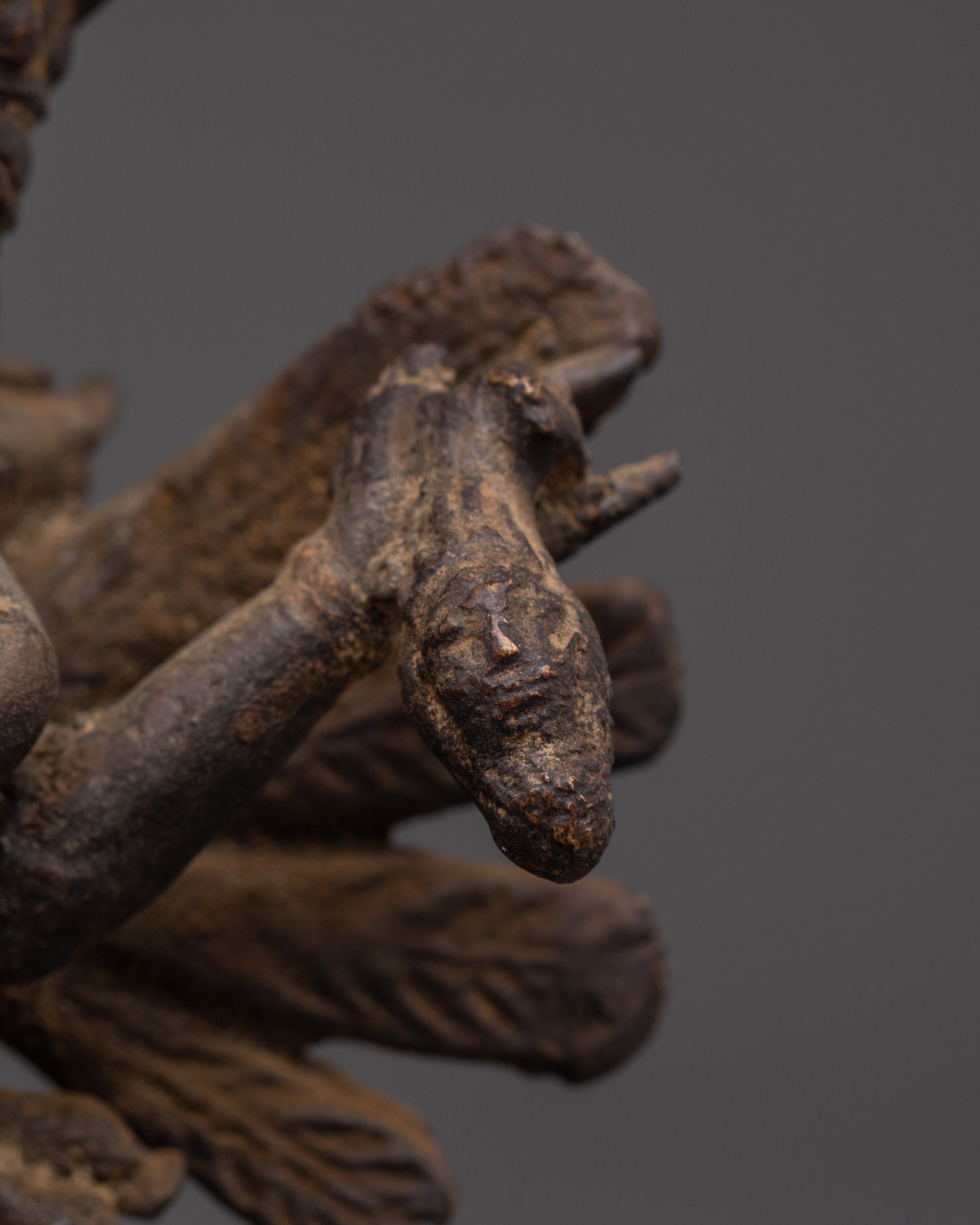 Handmade Hayagriva Yab-Yum Sculpture | Oxidized Copper Buddhist Statue