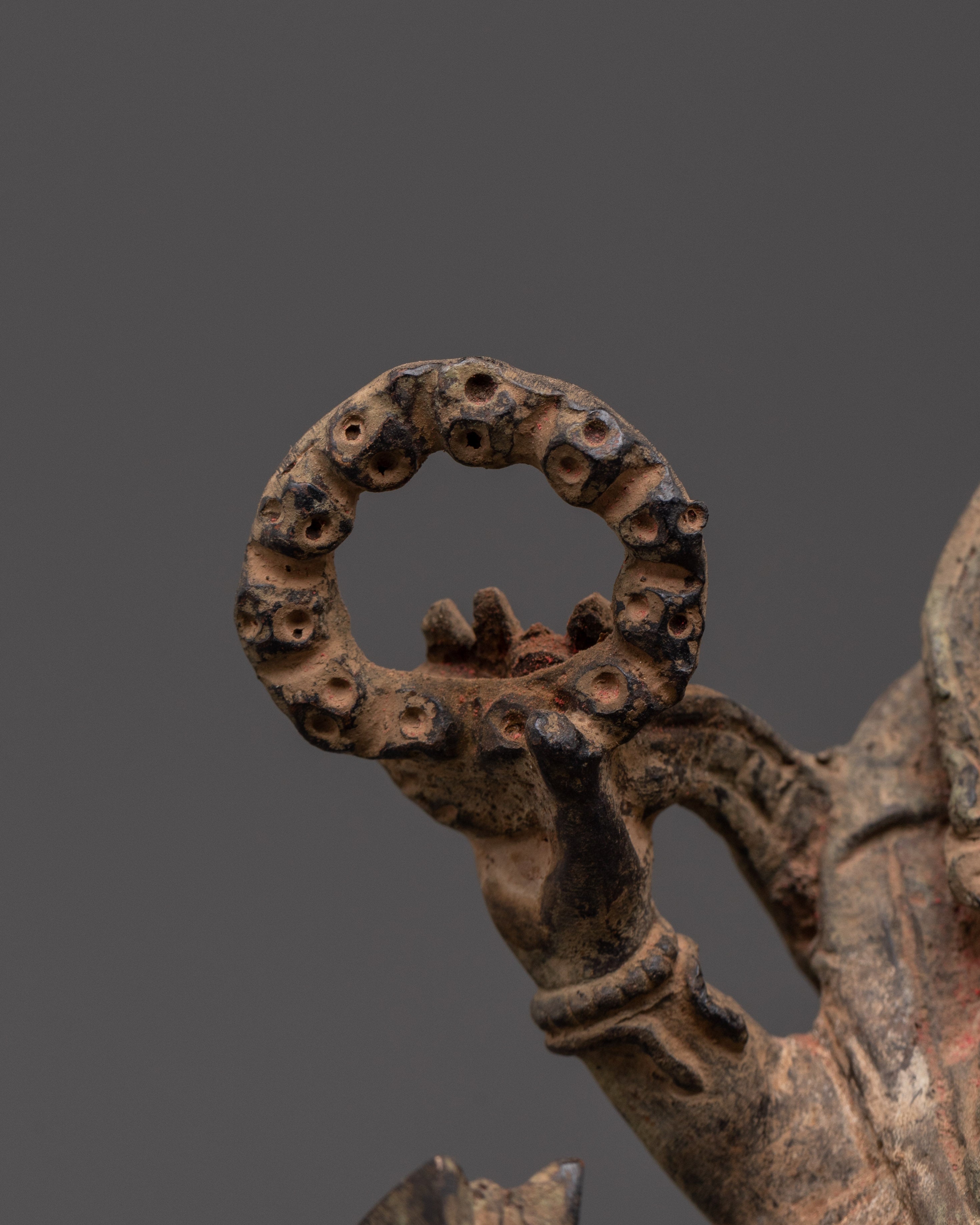 Divine Dharma Protector Six Armed Mahakala Statue | Tibetan Buddhist Guardian Deity