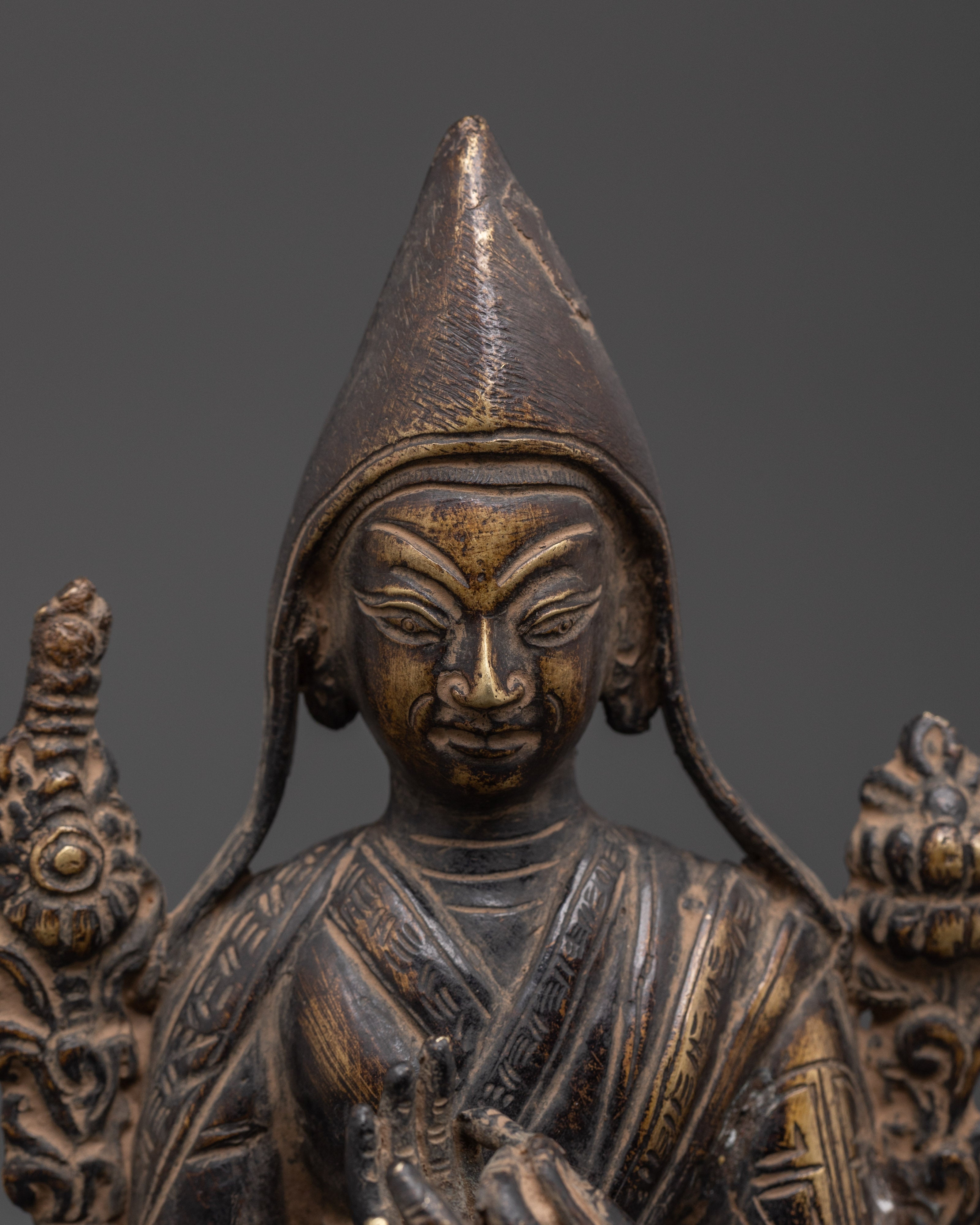 Buddhist Revered Philosopher Tshongkhapa Statue | Symbol of Wisdom