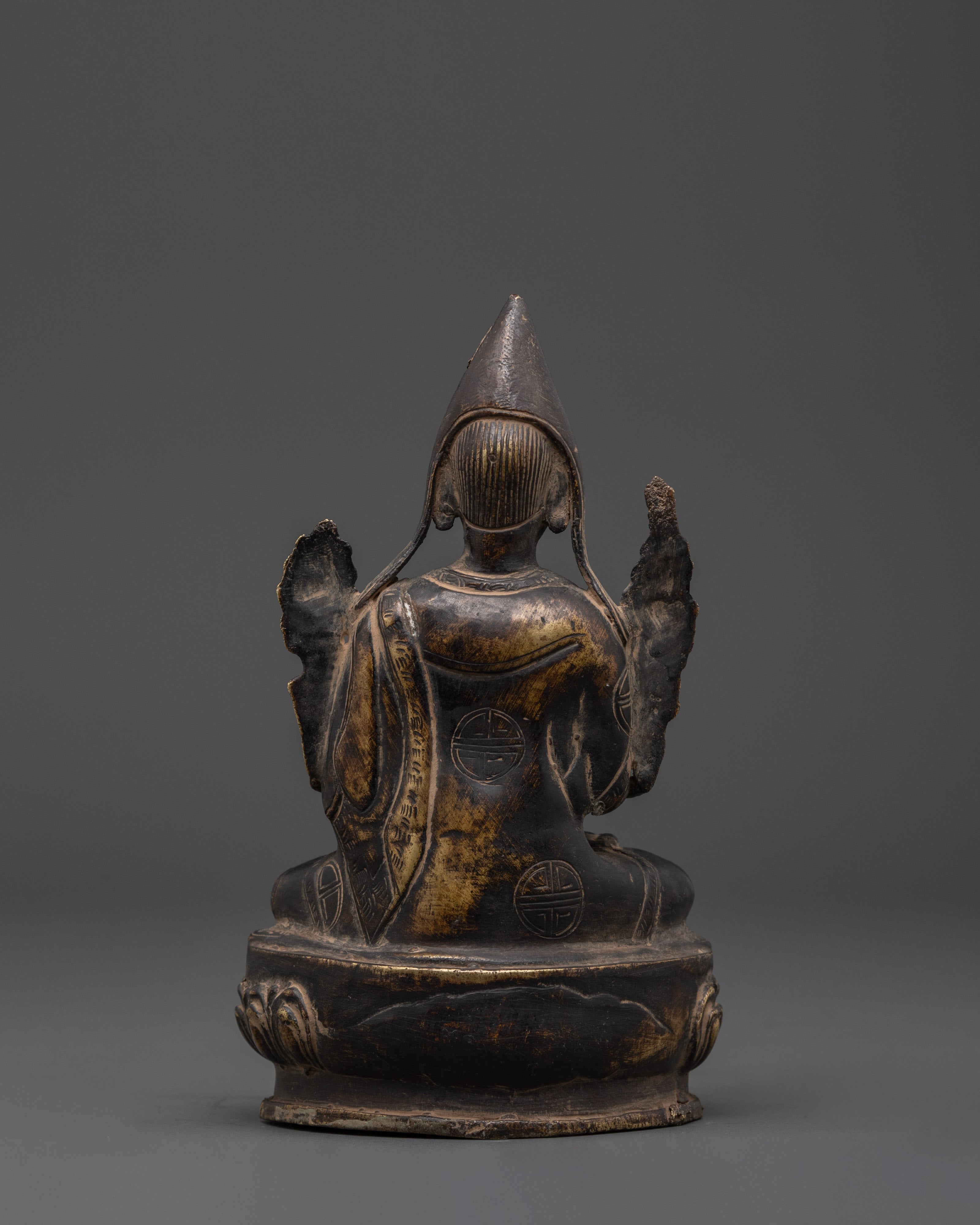 Buddhist Revered Philosopher Tshongkhapa Statue | Symbol of Wisdom
