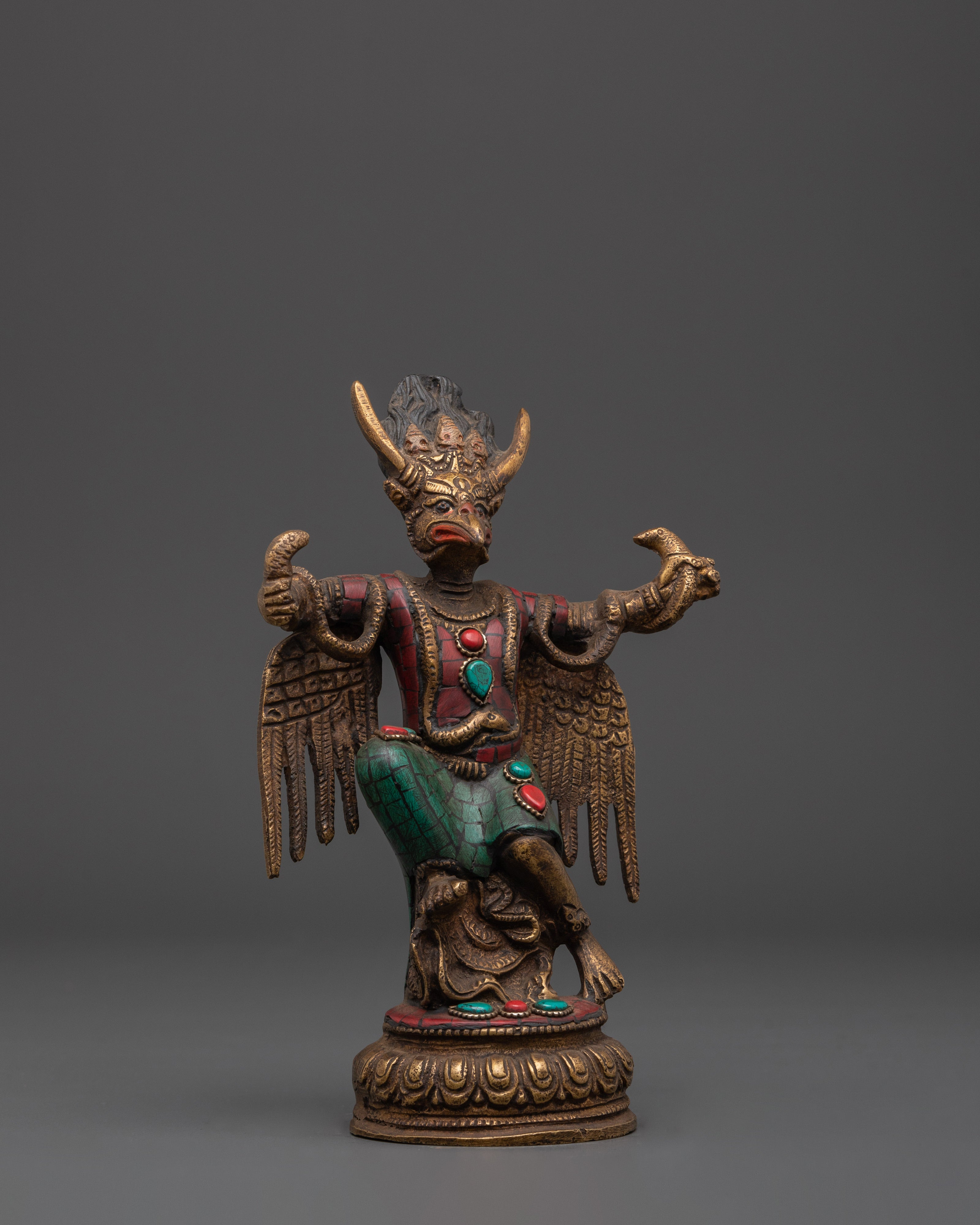Sacred Garuda Statue for Protection | Hindu and Buddhist Guardian Deity Figurine