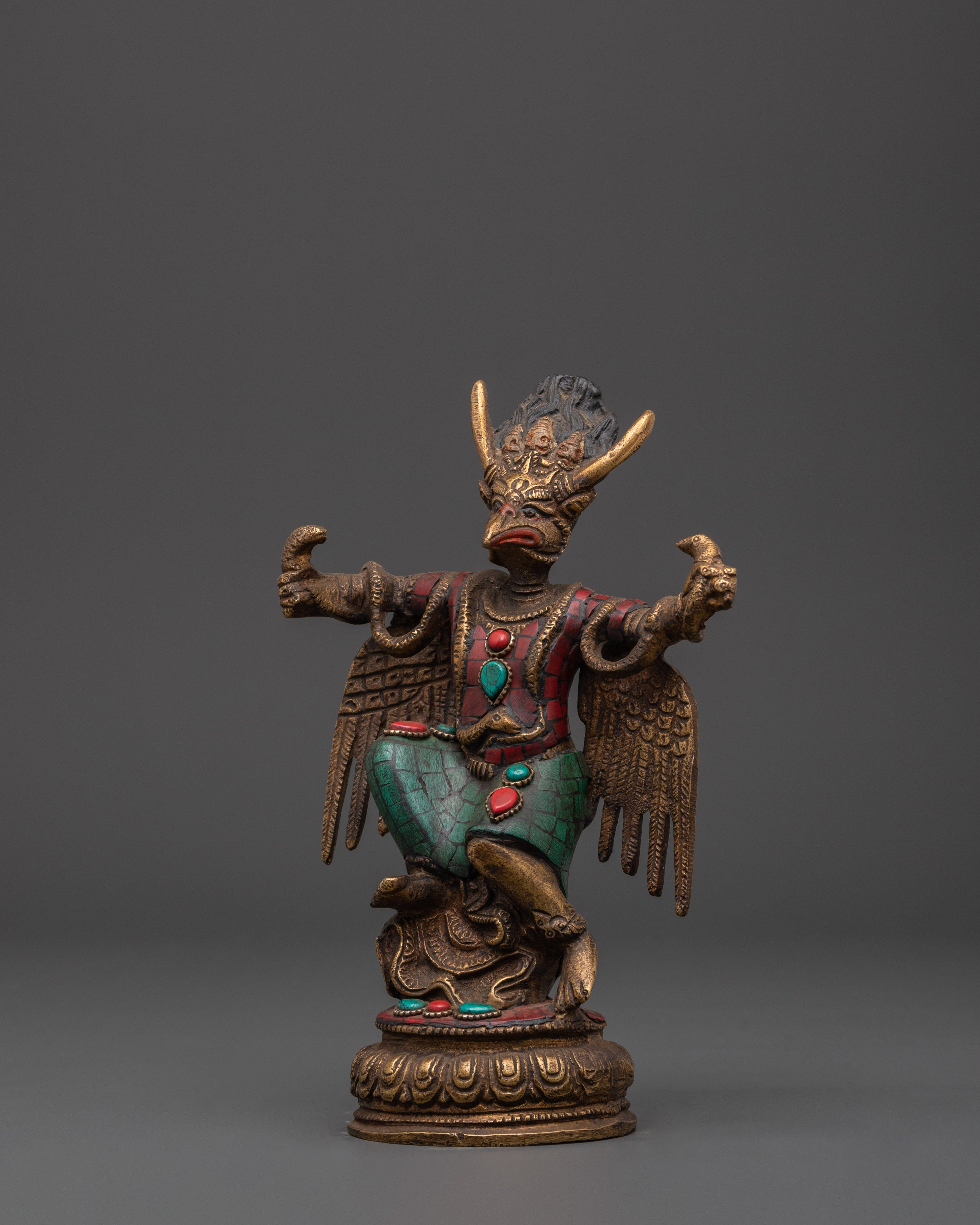 Sacred Garuda Statue for Protection | Hindu and Buddhist Guardian Deity Figurine