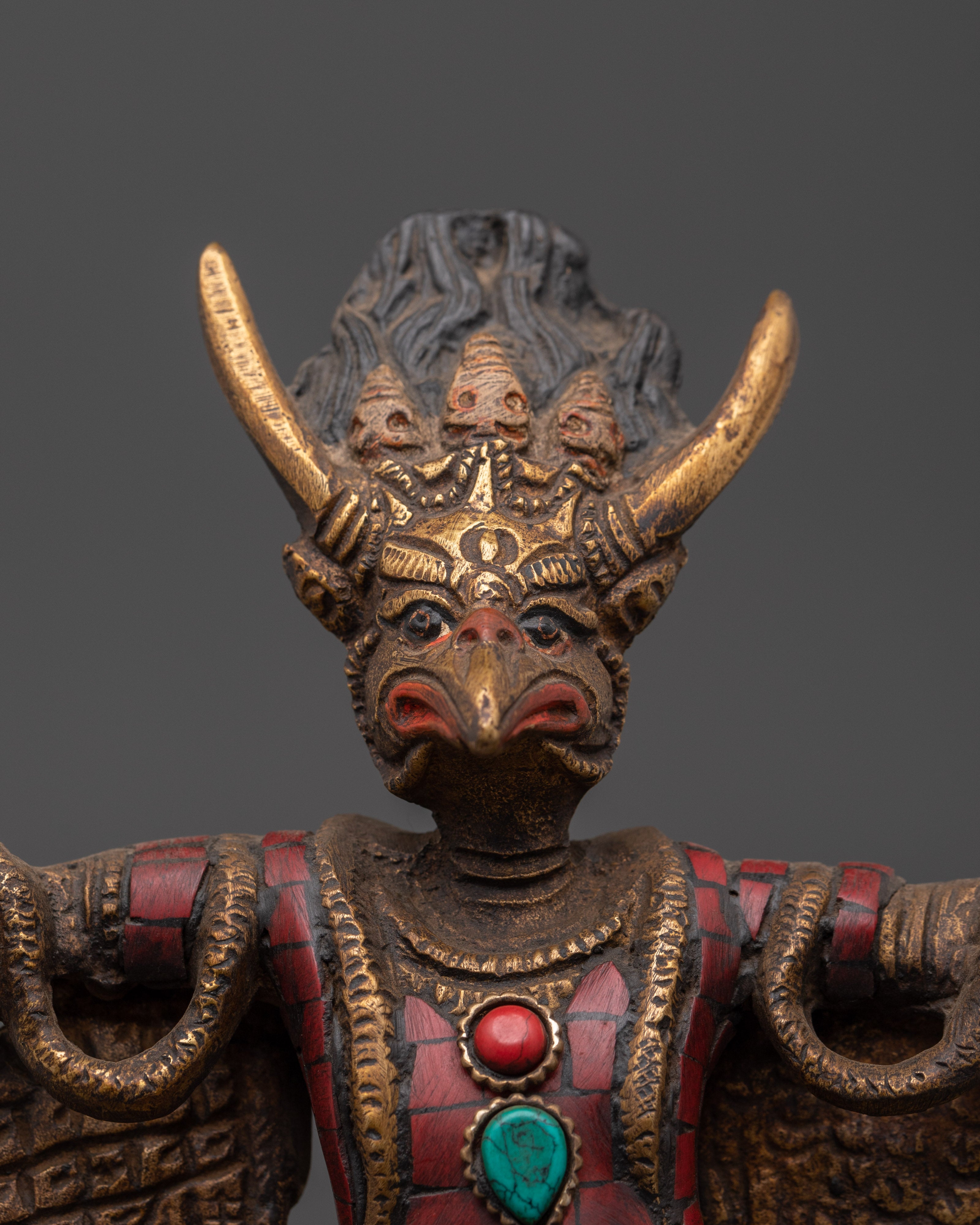Sacred Garuda Statue for Protection | Hindu and Buddhist Guardian Deity Figurine