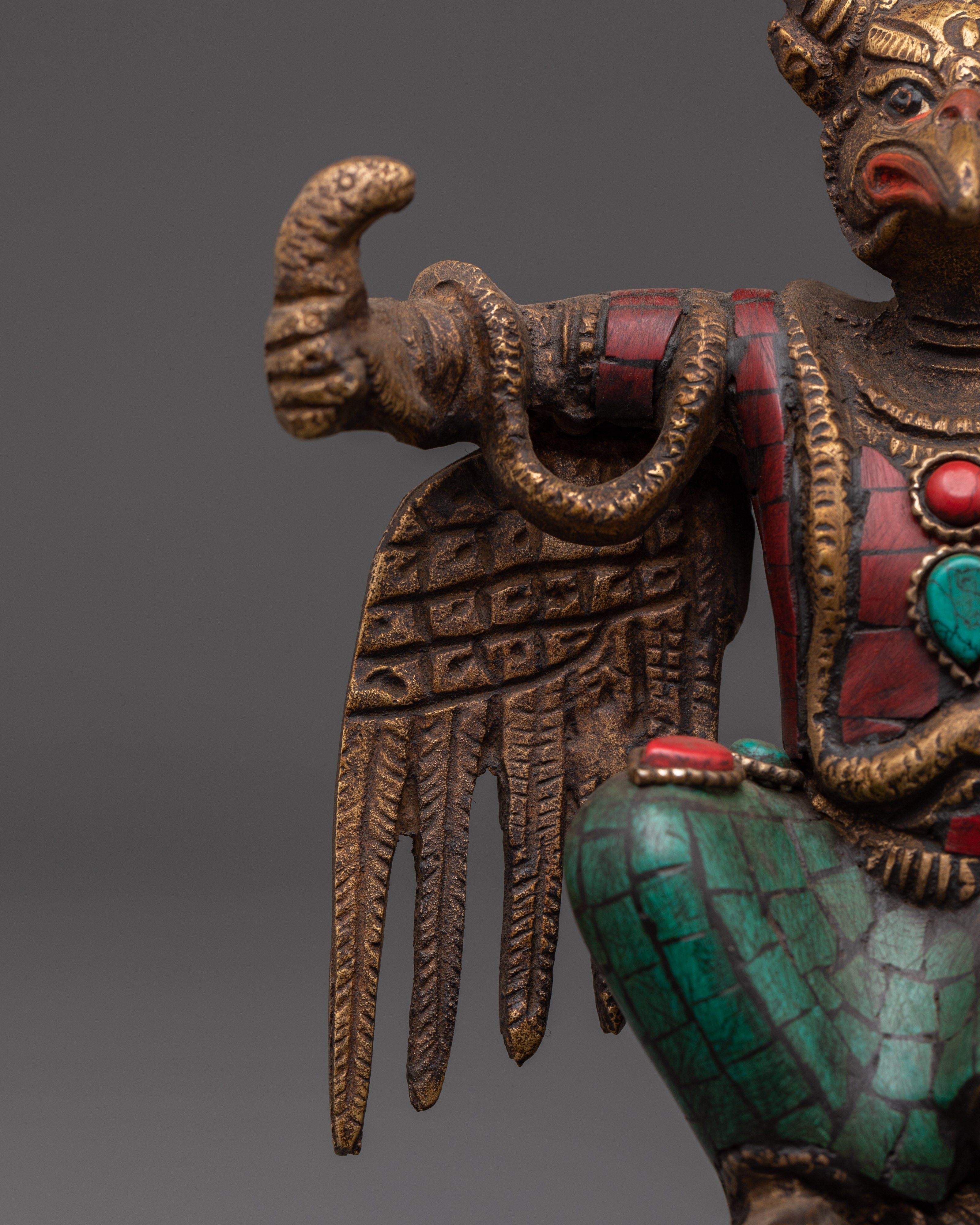 Sacred Garuda Statue for Protection | Hindu and Buddhist Guardian Deity Figurine