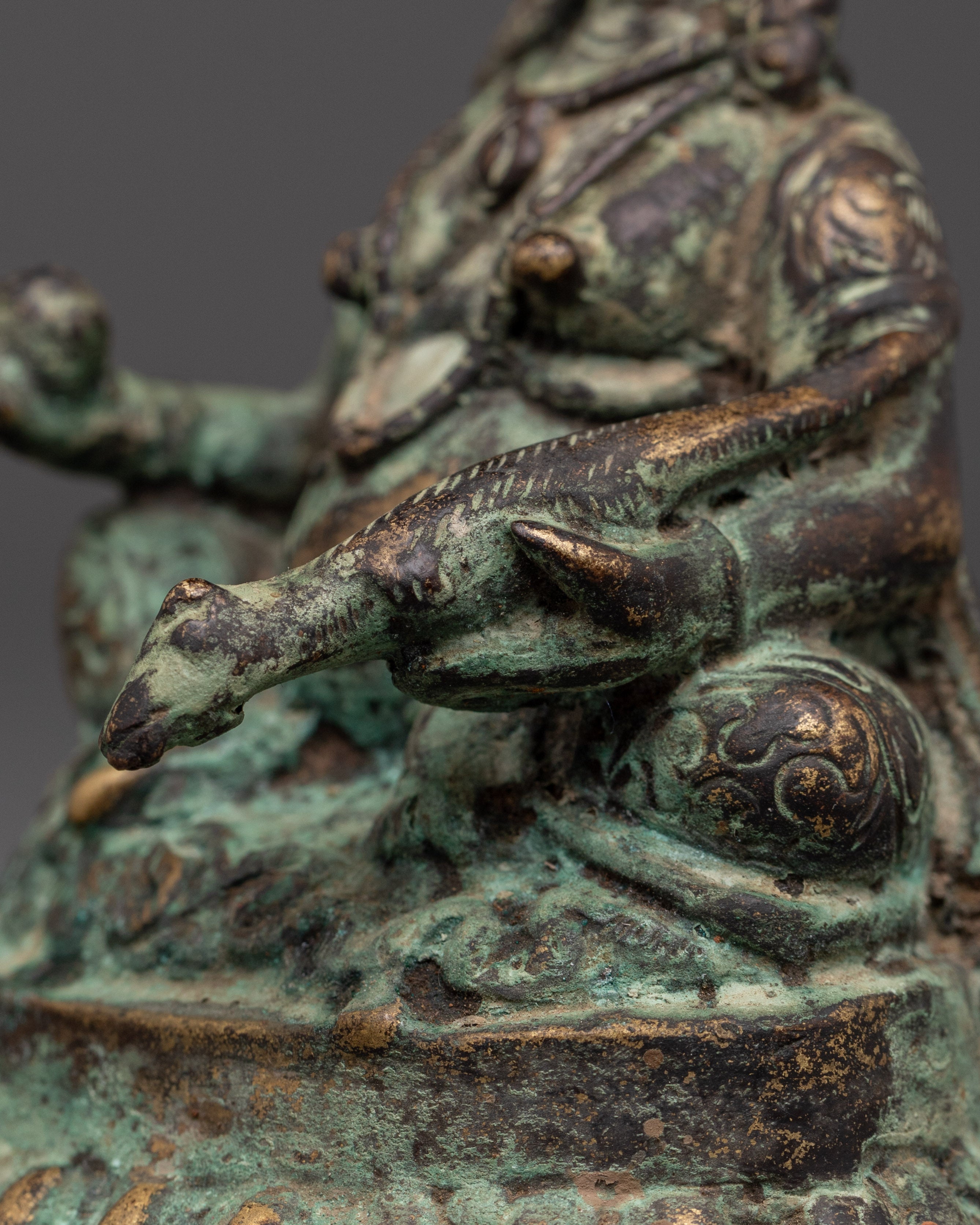 Handcrafted Dzambhala Statue Symbol of Abundance | Wealth Deity Figurine
