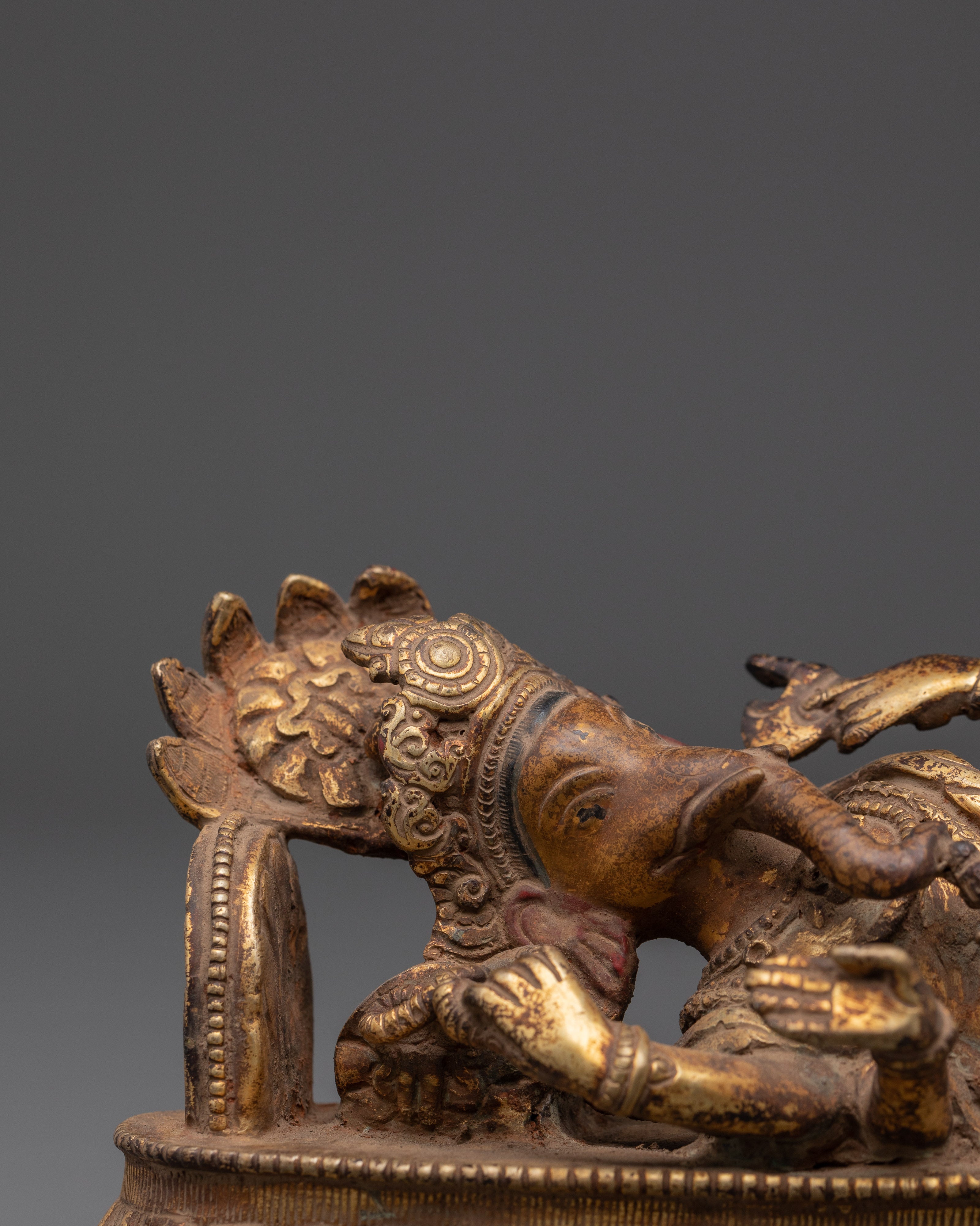Hindu Wisdom Deity Ganesh Statue | Sleeping Ganesha Artwork