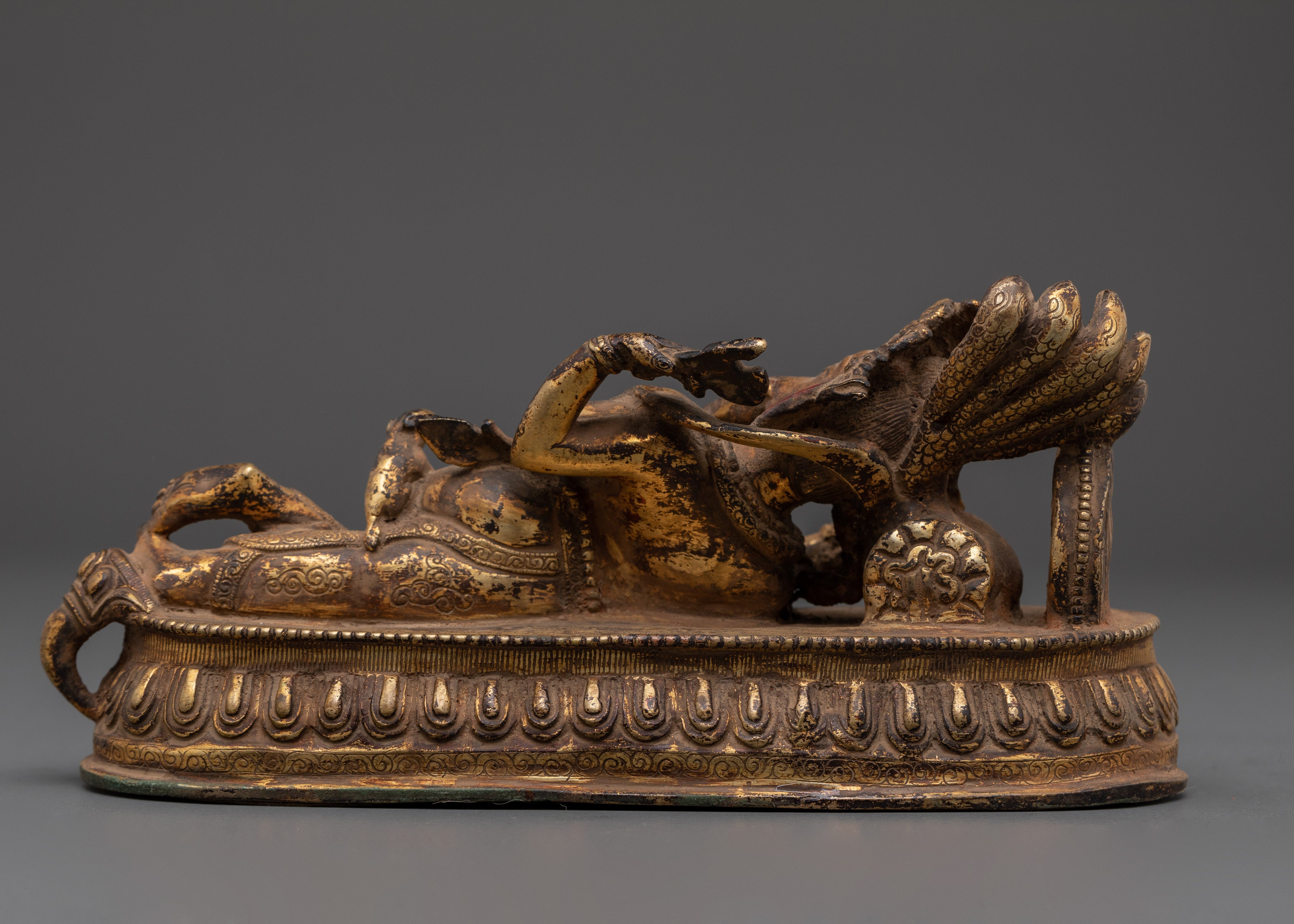 Hindu Wisdom Deity Ganesh Statue | Sleeping Ganesha Artwork