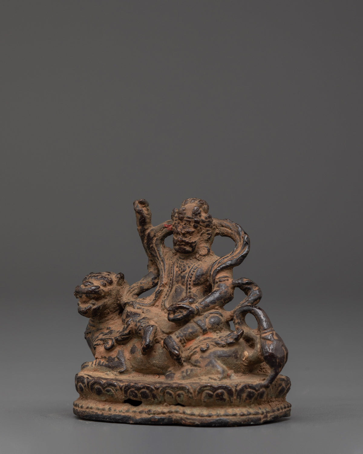 Traditional White Dzambhala Statue | Buddhist Wealth Deity