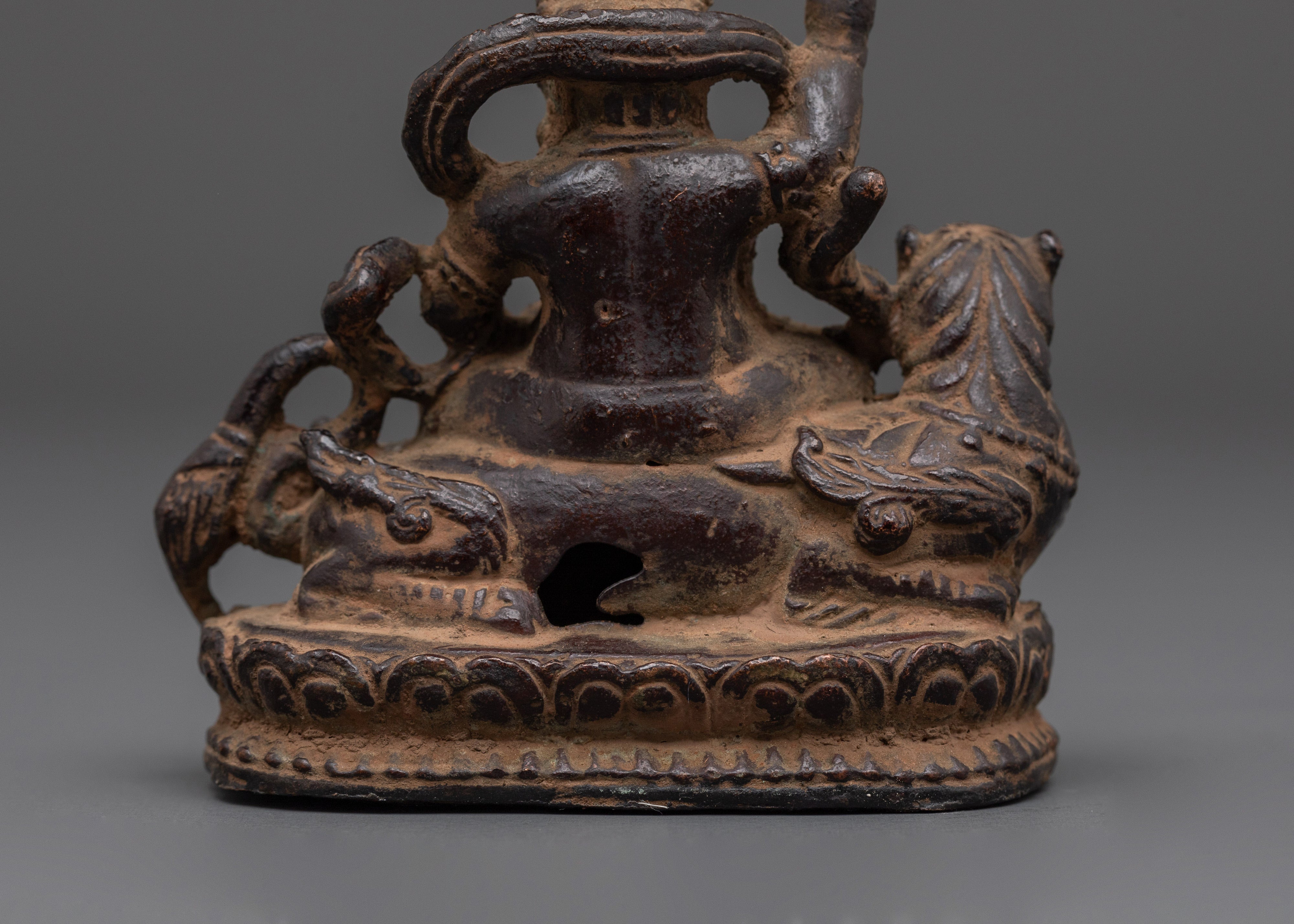 Traditional White Dzambhala Statue | Buddhist Wealth Deity