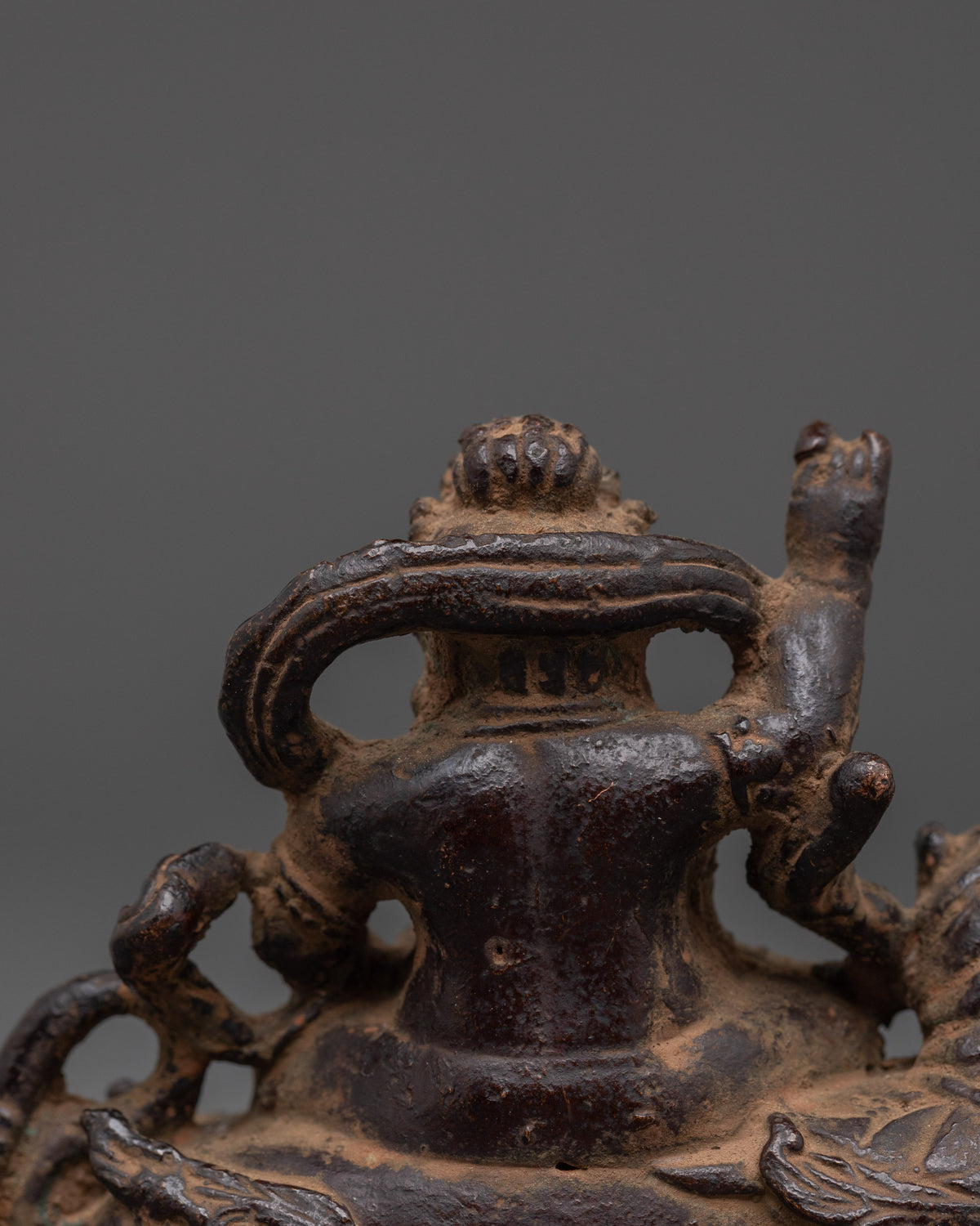 Traditional White Dzambhala Statue | Buddhist Wealth Deity