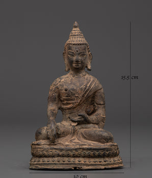 Shakyamuni Buddha Wooden Statue | Historical Buddha Altar Decor