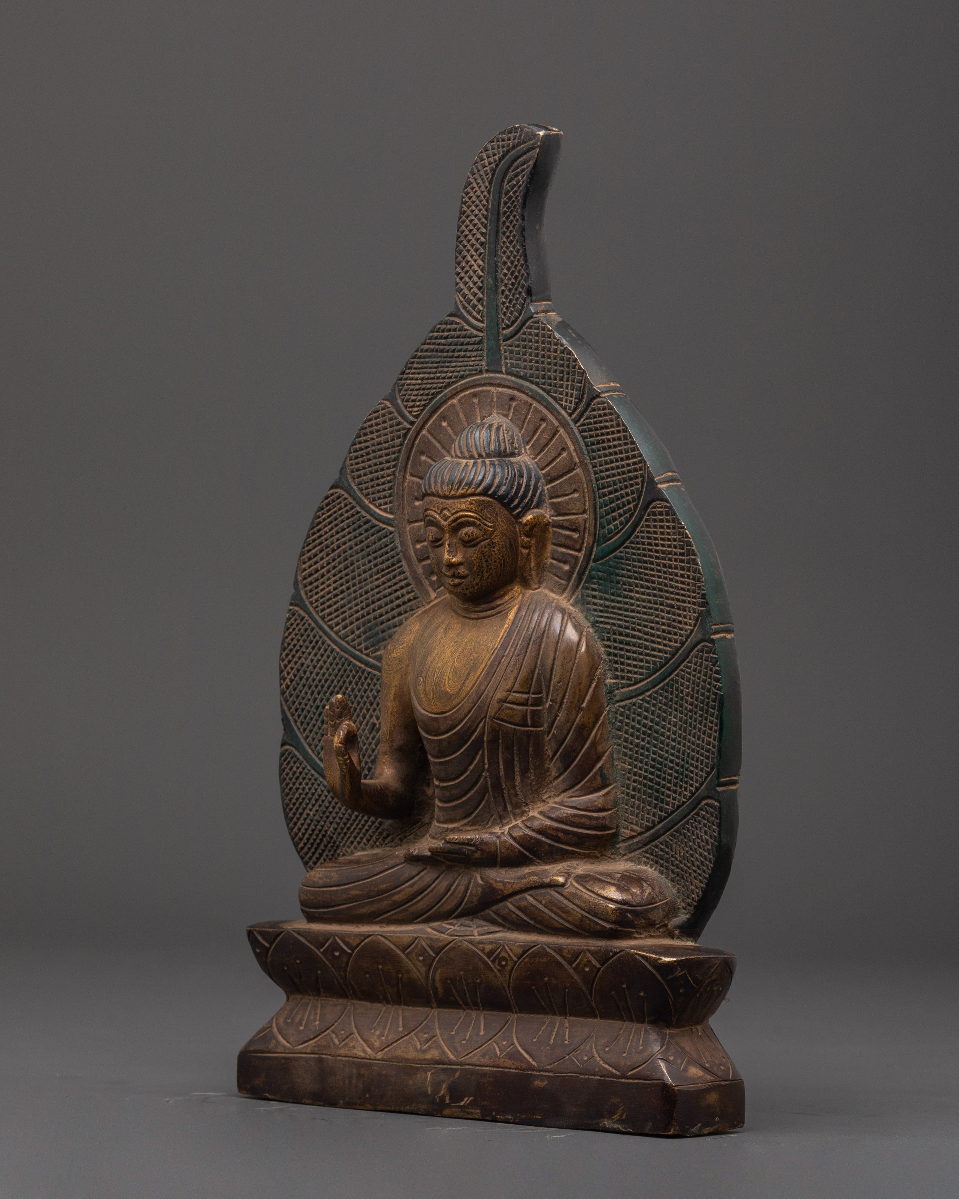 Sacred Dhyani Buddha Amogasiddhi Statue | Symbol of Fearlessness and Spiritual Wisdom