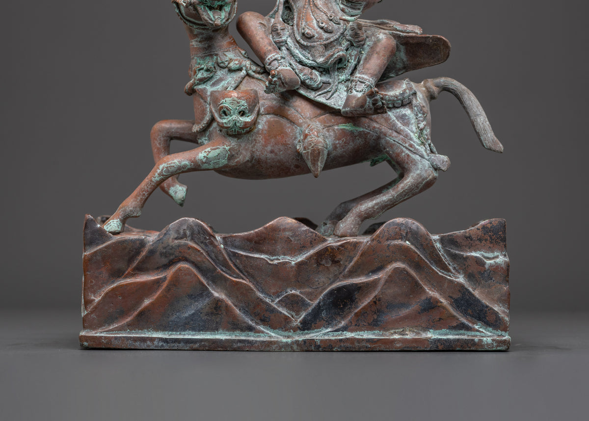 Dharma Protector Palden Lhamo | Fierce Guardian Deity Sculpture