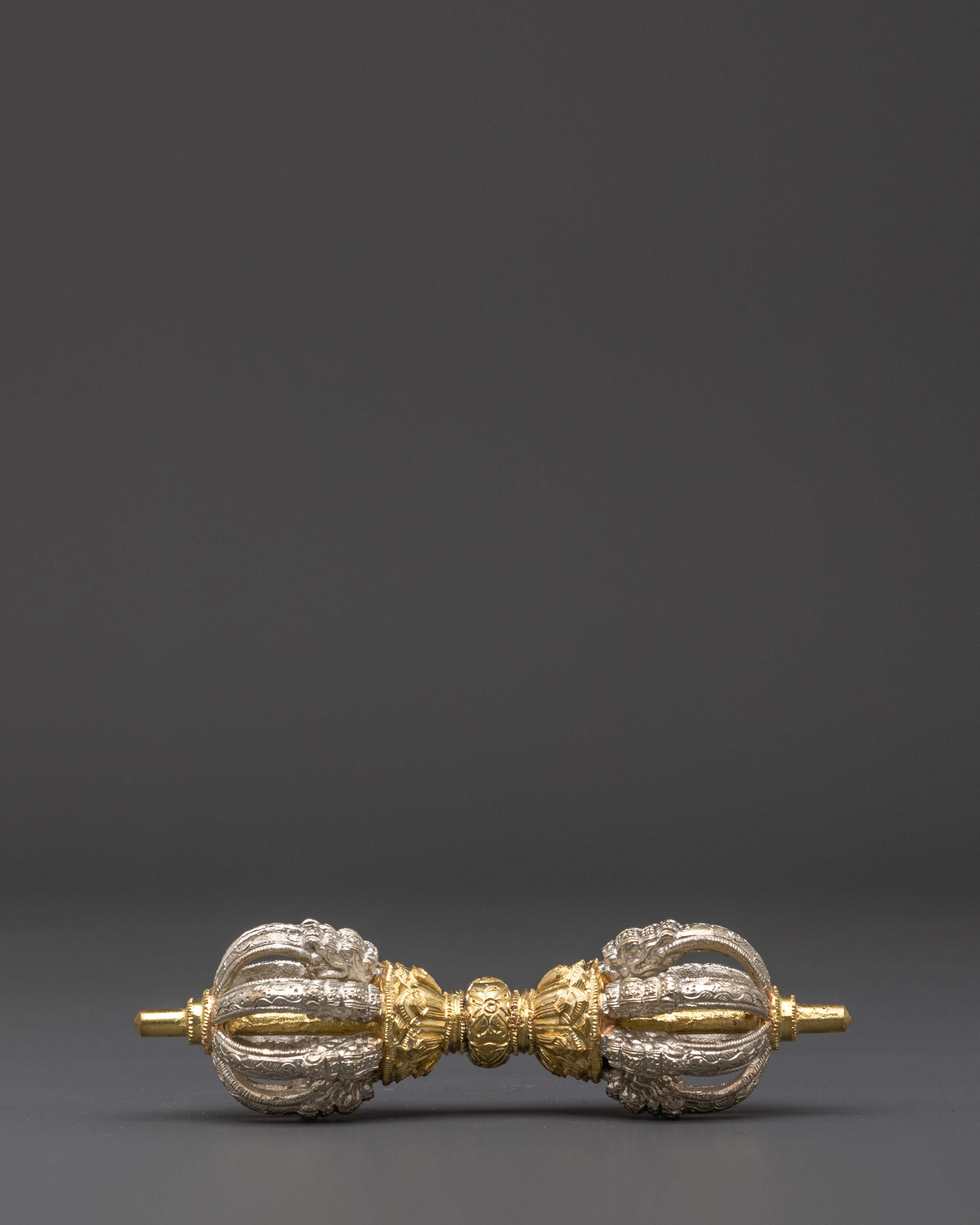 Handmade Tibetan Bell and Vajra Set | Brass & Bronze Meditation Ritual Tools