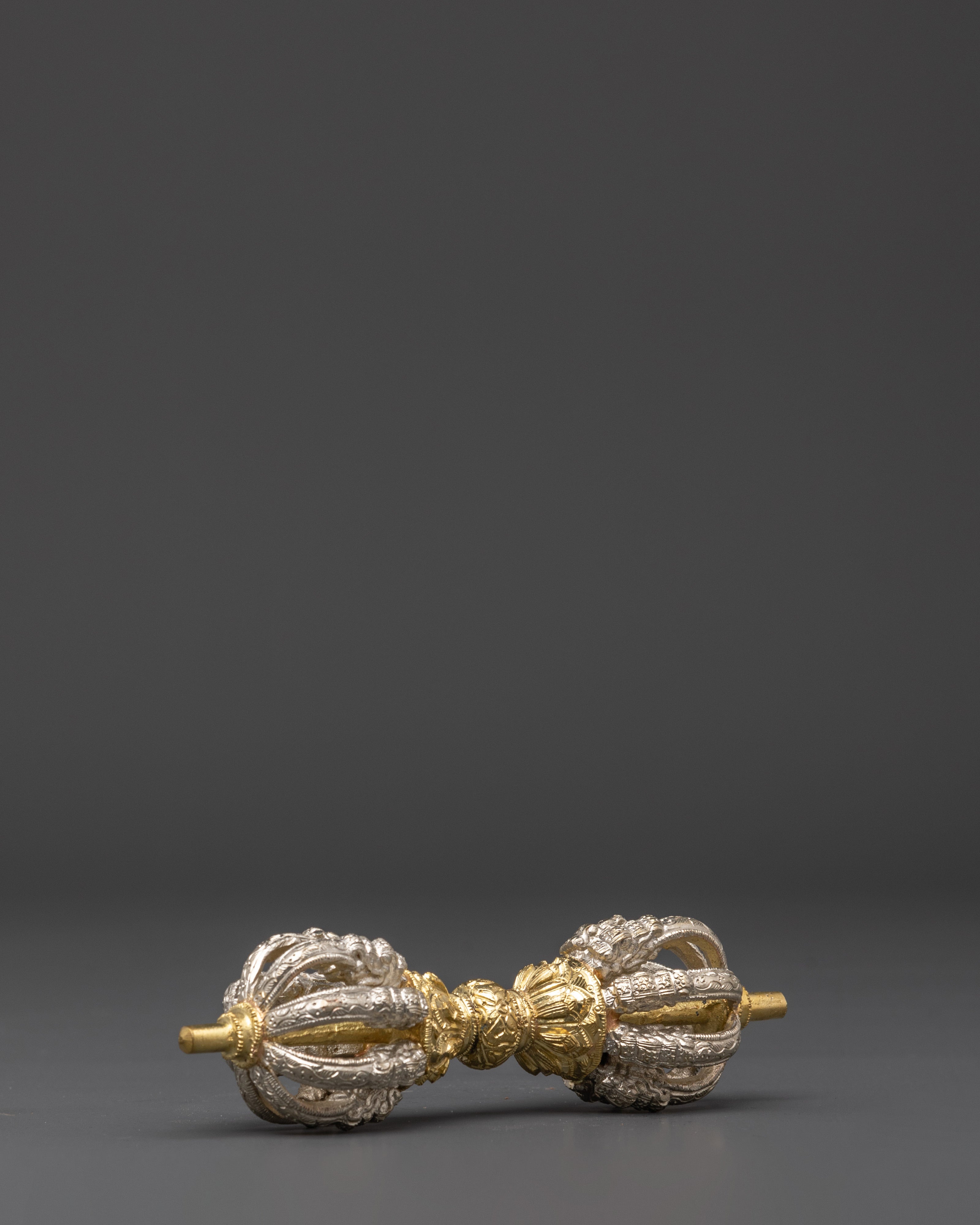 Handmade Tibetan Bell and Vajra Set | Brass & Bronze Meditation Ritual Tools