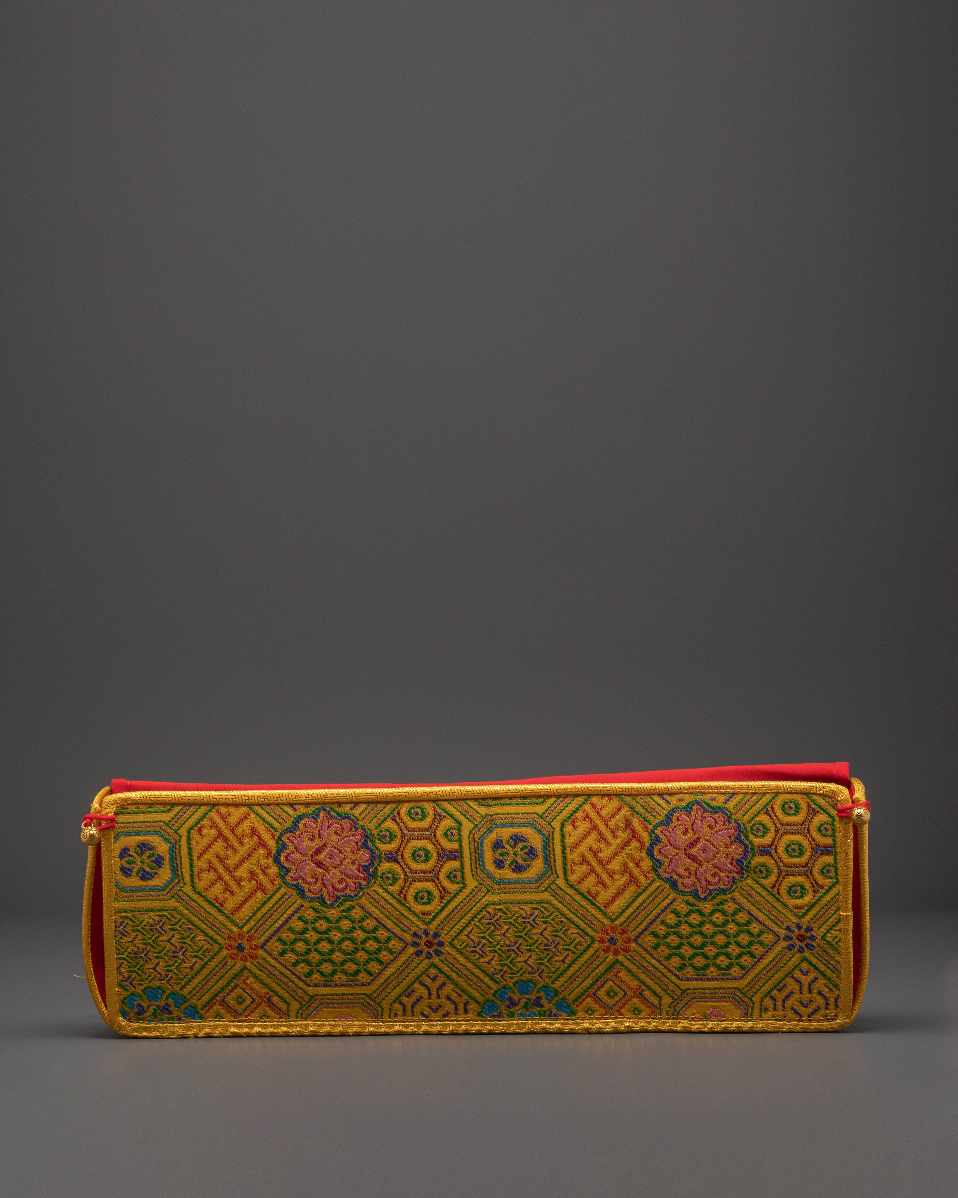 Traditional Brocade Book Cover | Silk Fabric Protective Sleeve for Books & Journals