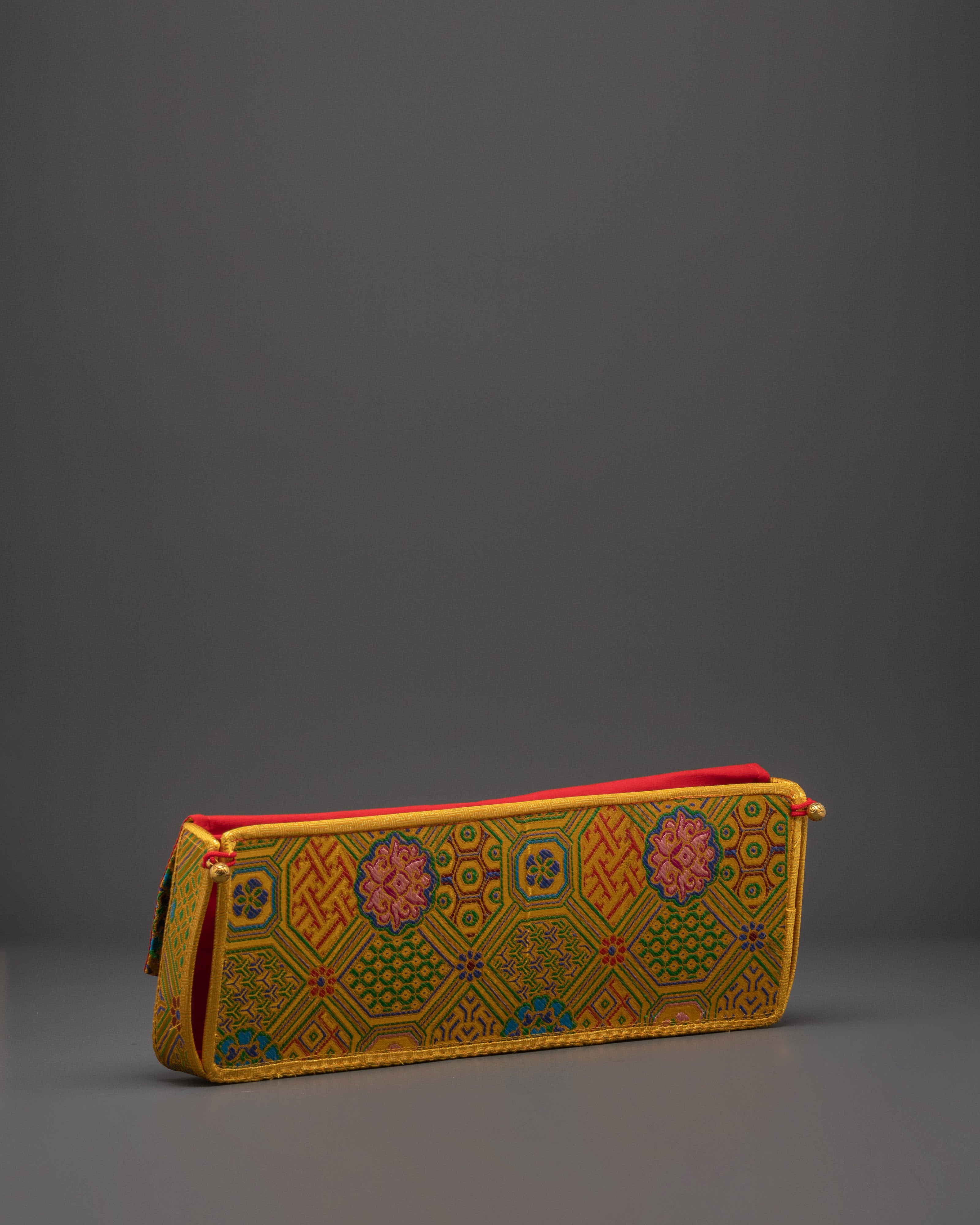 Traditional Brocade Book Cover | Silk Fabric Protective Sleeve for Books & Journals