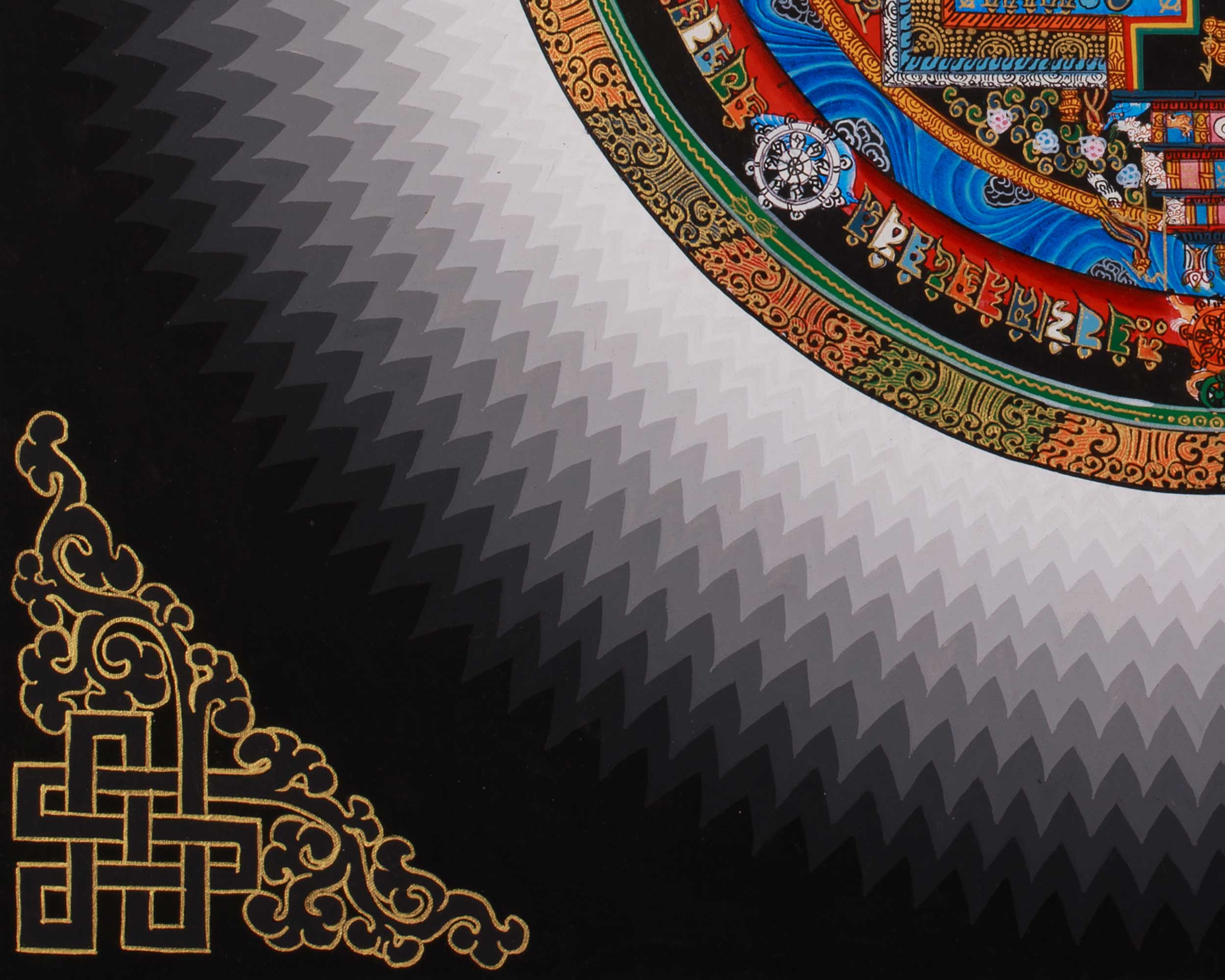 Kalachakra Mandala Spiritual Art | Sacred Tibetan Buddhist Meditation Artwork