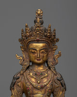 amitayus-buddha-of-long-life-antique sculpture