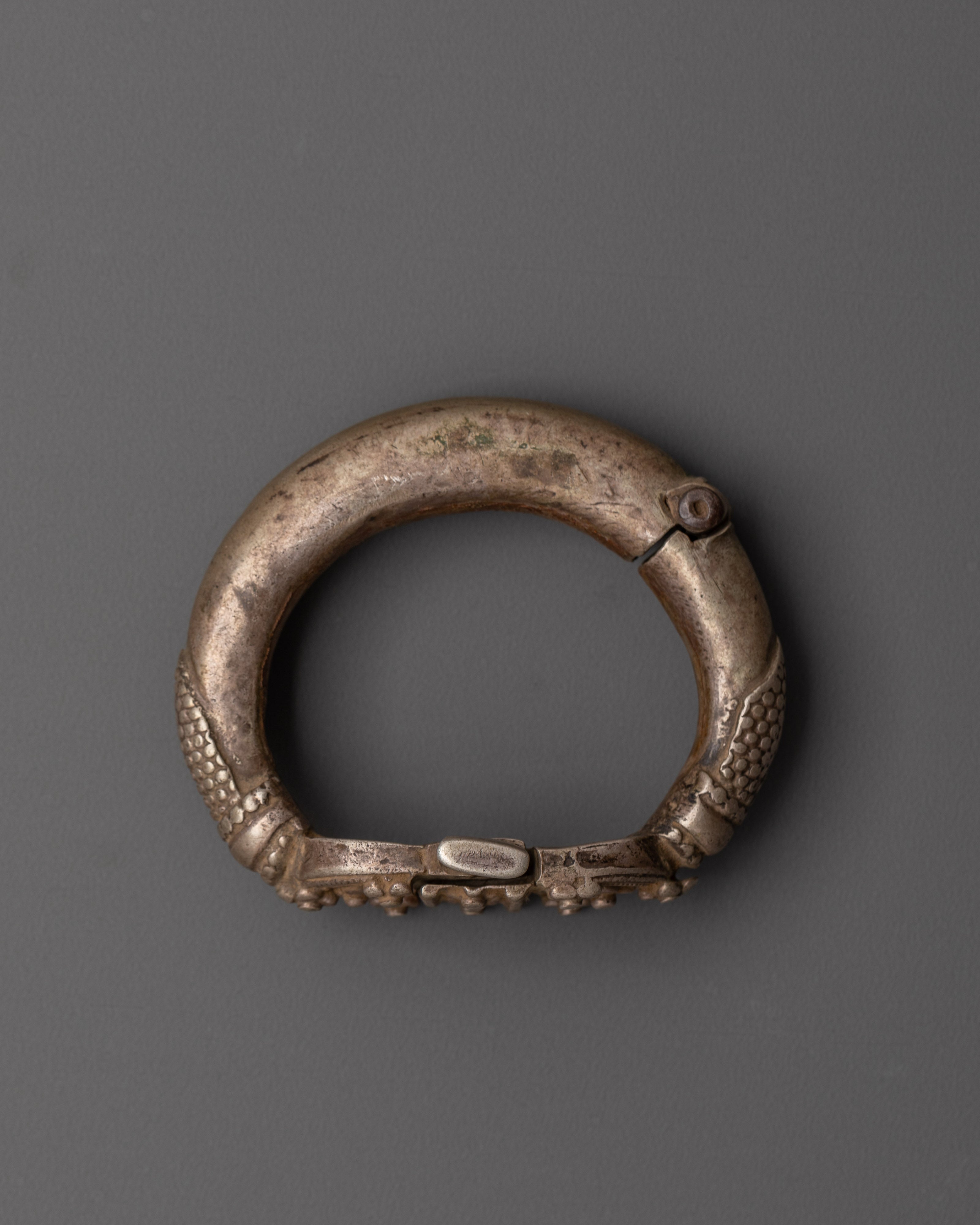 Silver Carved Bracelet | Himalayan Jewelry
