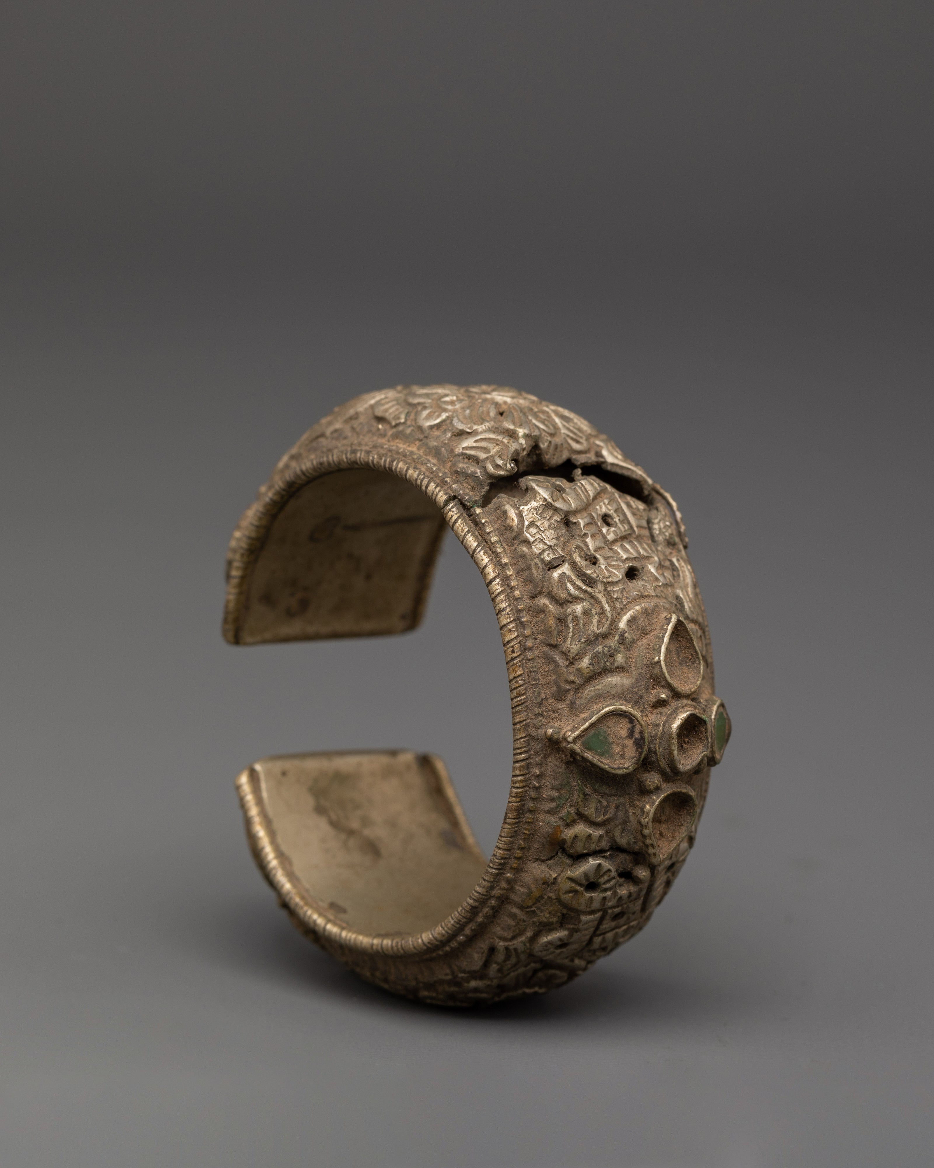 Copper Hand Jewelry | Carved Cultural Design