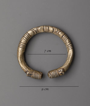 Silver Cuff Armlet Tribal Bracelet |  Beautiful Hand Work Bangle