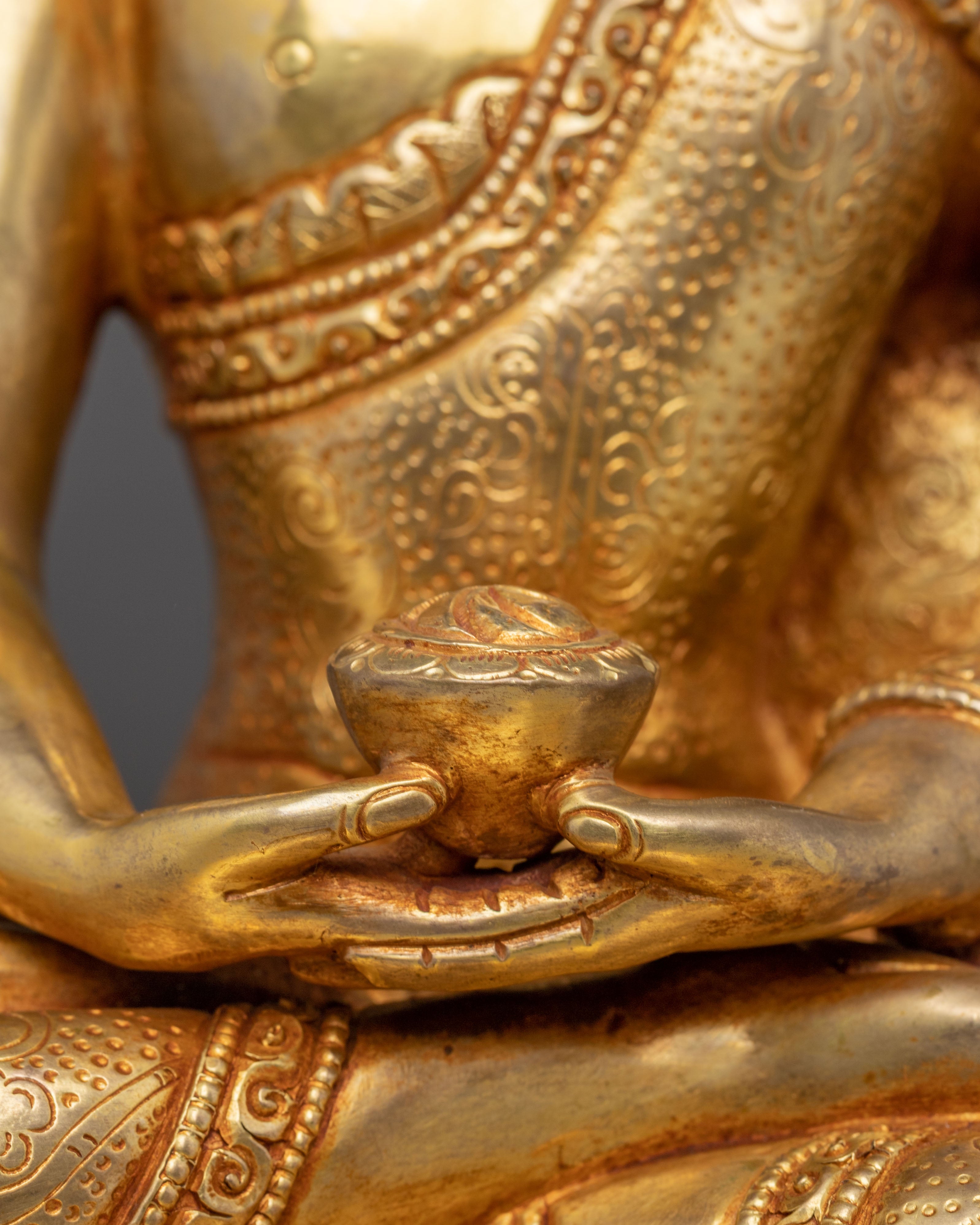 Serene Amitabha Buddha Sculpture | Emblem of Infinite Light