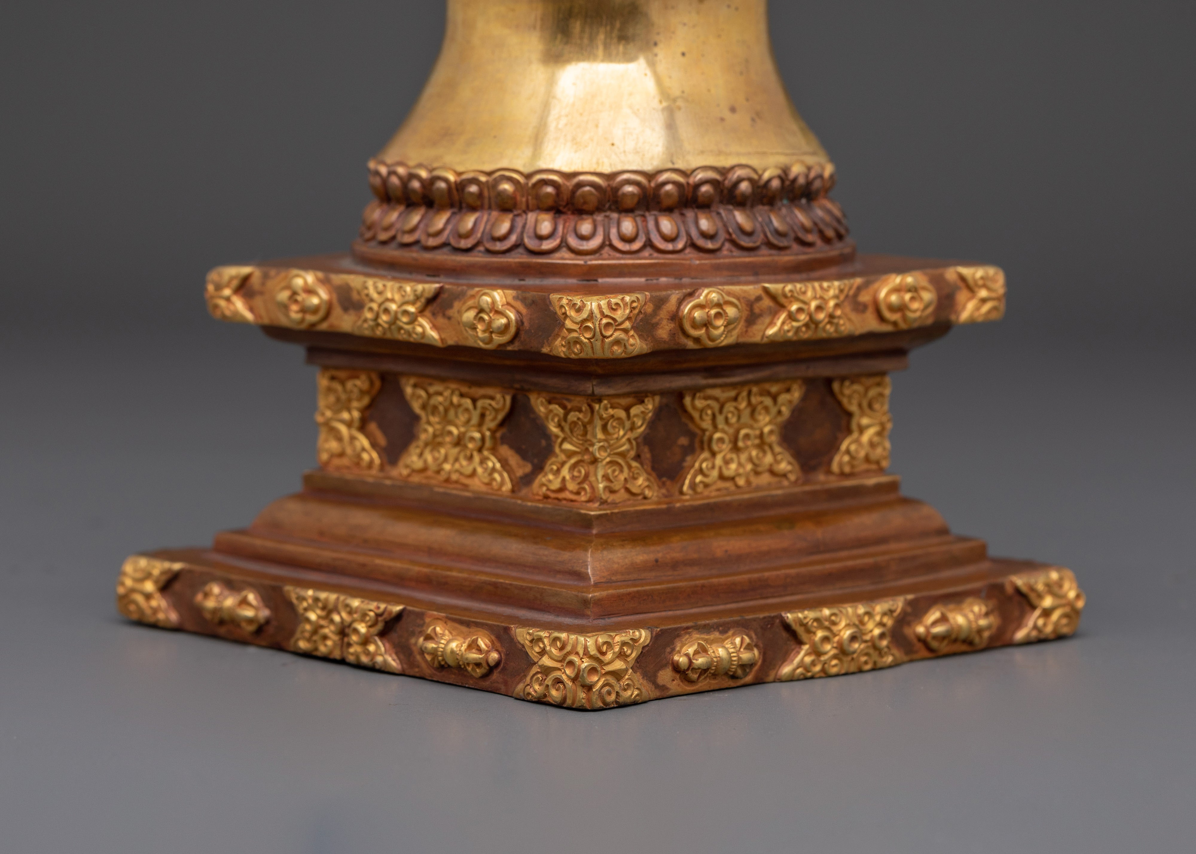 Handcrafted Buddhist Stupa for Prayer | Tibetan Art Work