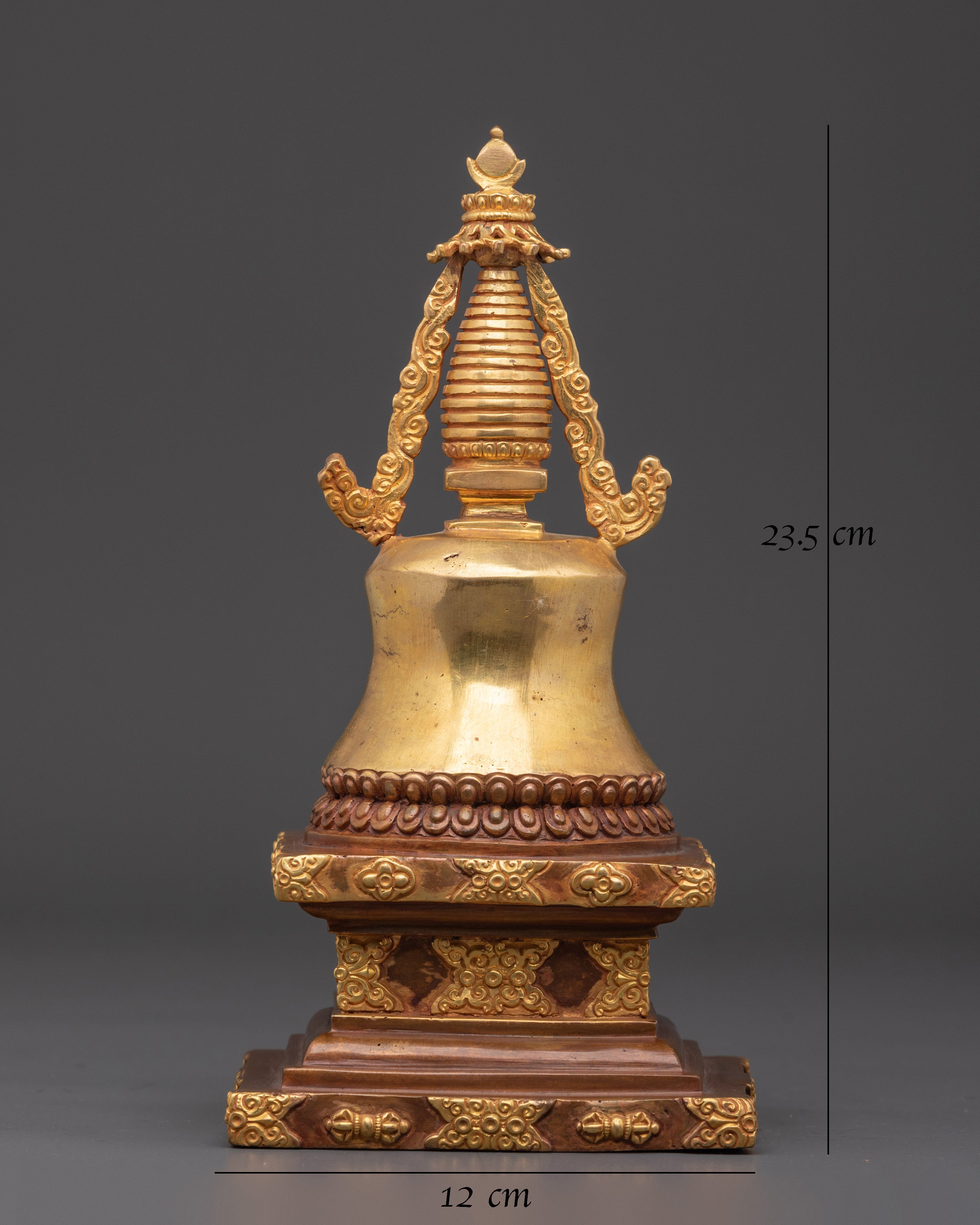 Handcrafted Buddhist Stupa for Prayer | Tibetan Art Work