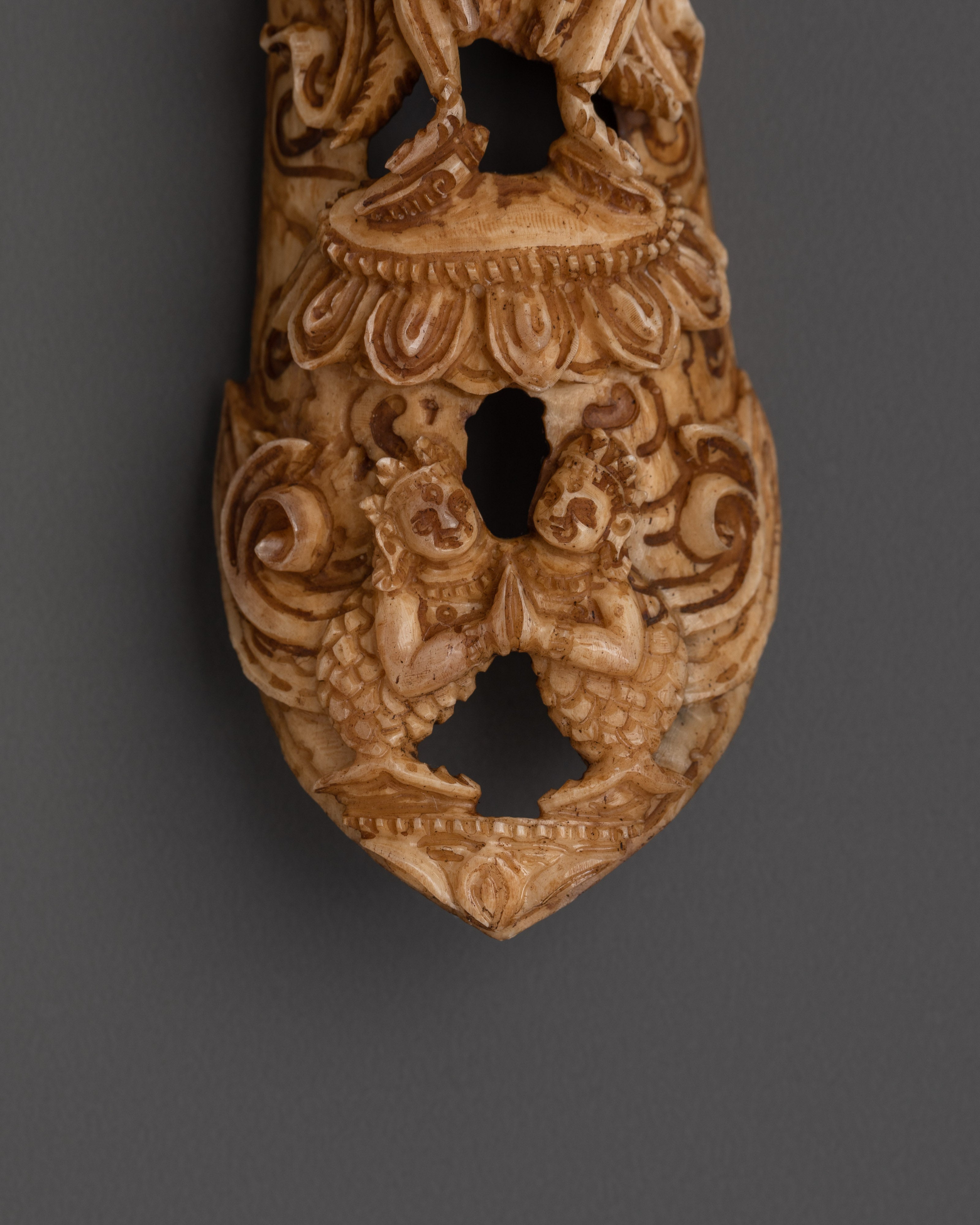 Bone Craving of Skelaton Deity Chitipati | Tibetan Tantric Artwork