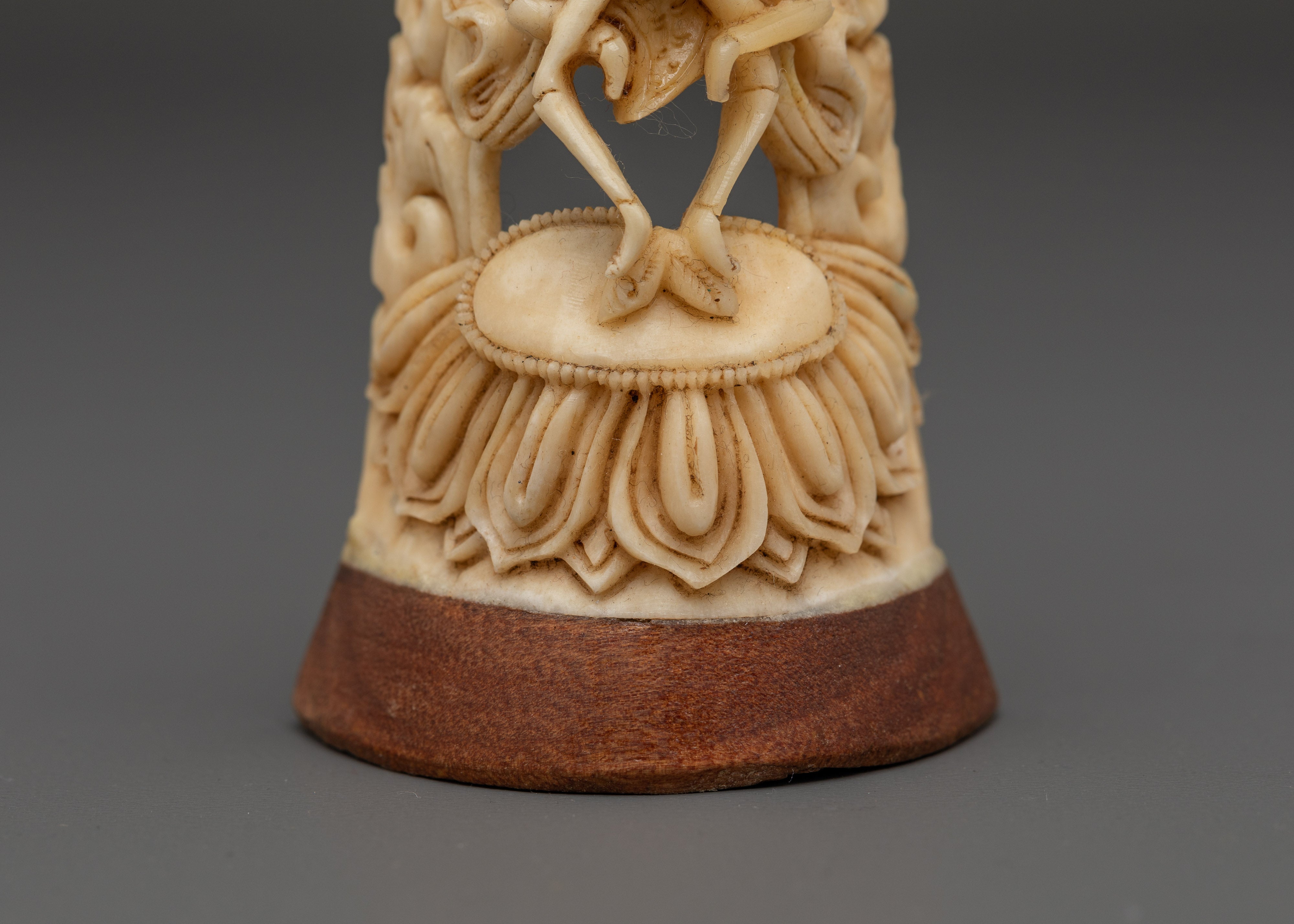 Guardian Deity Chitipati Bone Craving | Tibetan Buddhist Ritual Sculpture