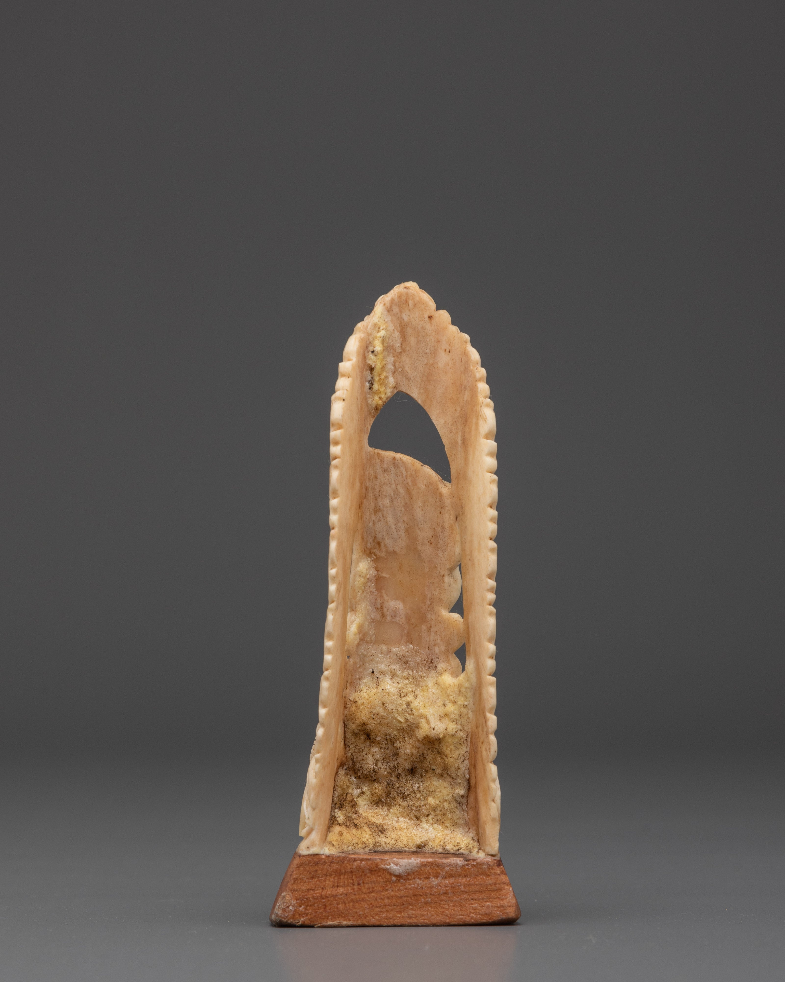Buddhist Deity Achala Bone Craving | Tibetan Ritual Sculpture