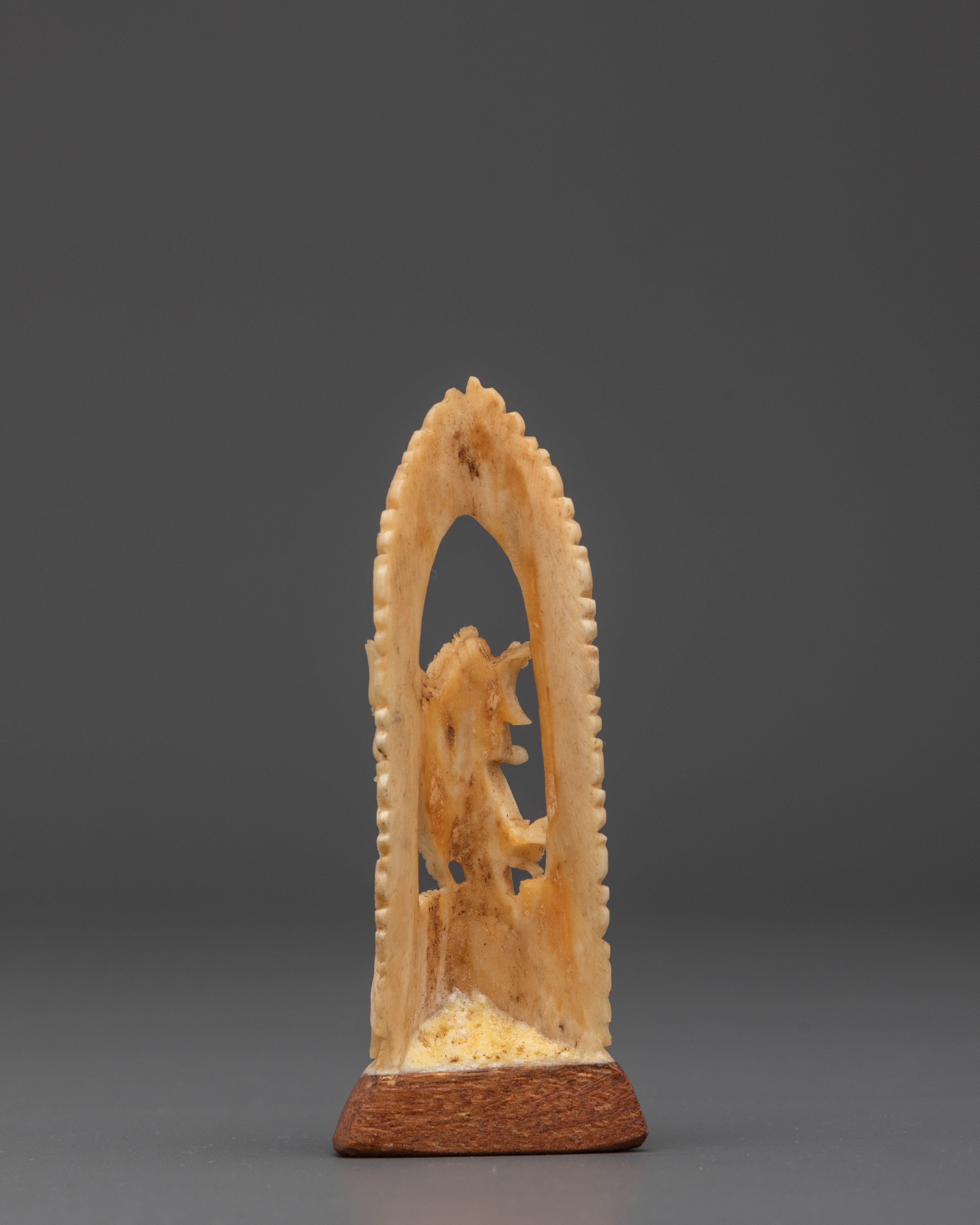 Tibetan Bone Craving Art | Handcrafted Buddhist Ritual Sculpture