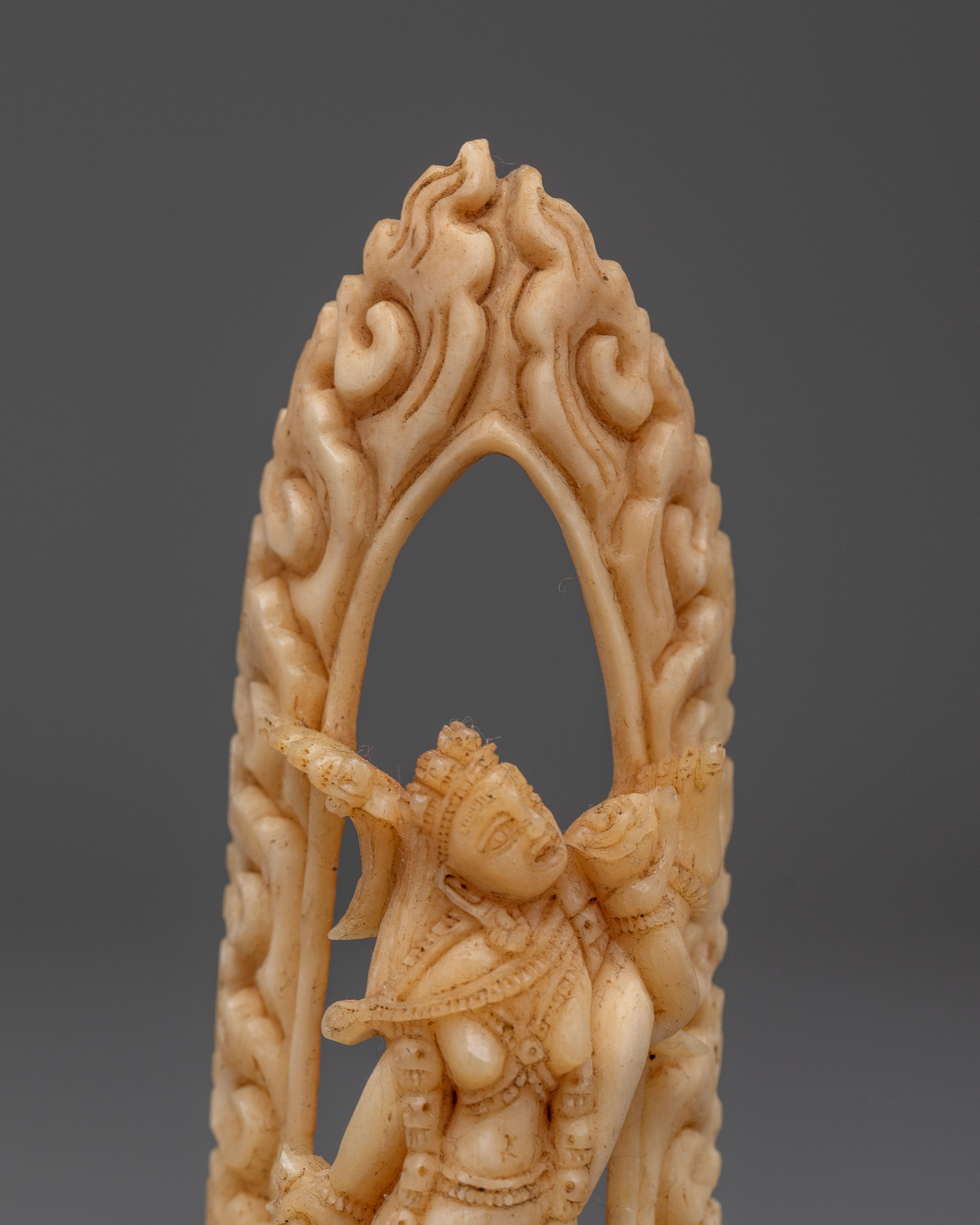Tibetan Bone Craving Art | Handcrafted Buddhist Ritual Sculpture