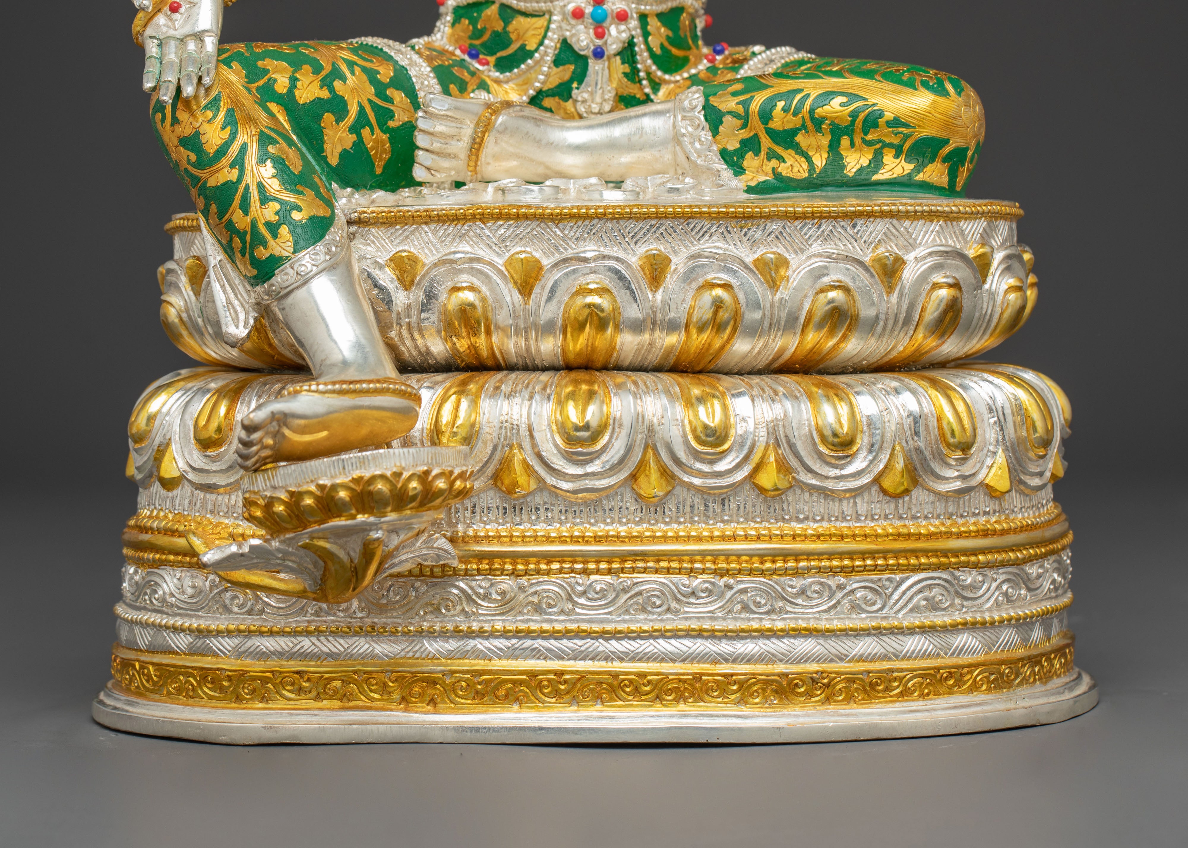 39cm Green Tara Statue | Symbol of Prosperity and Protection