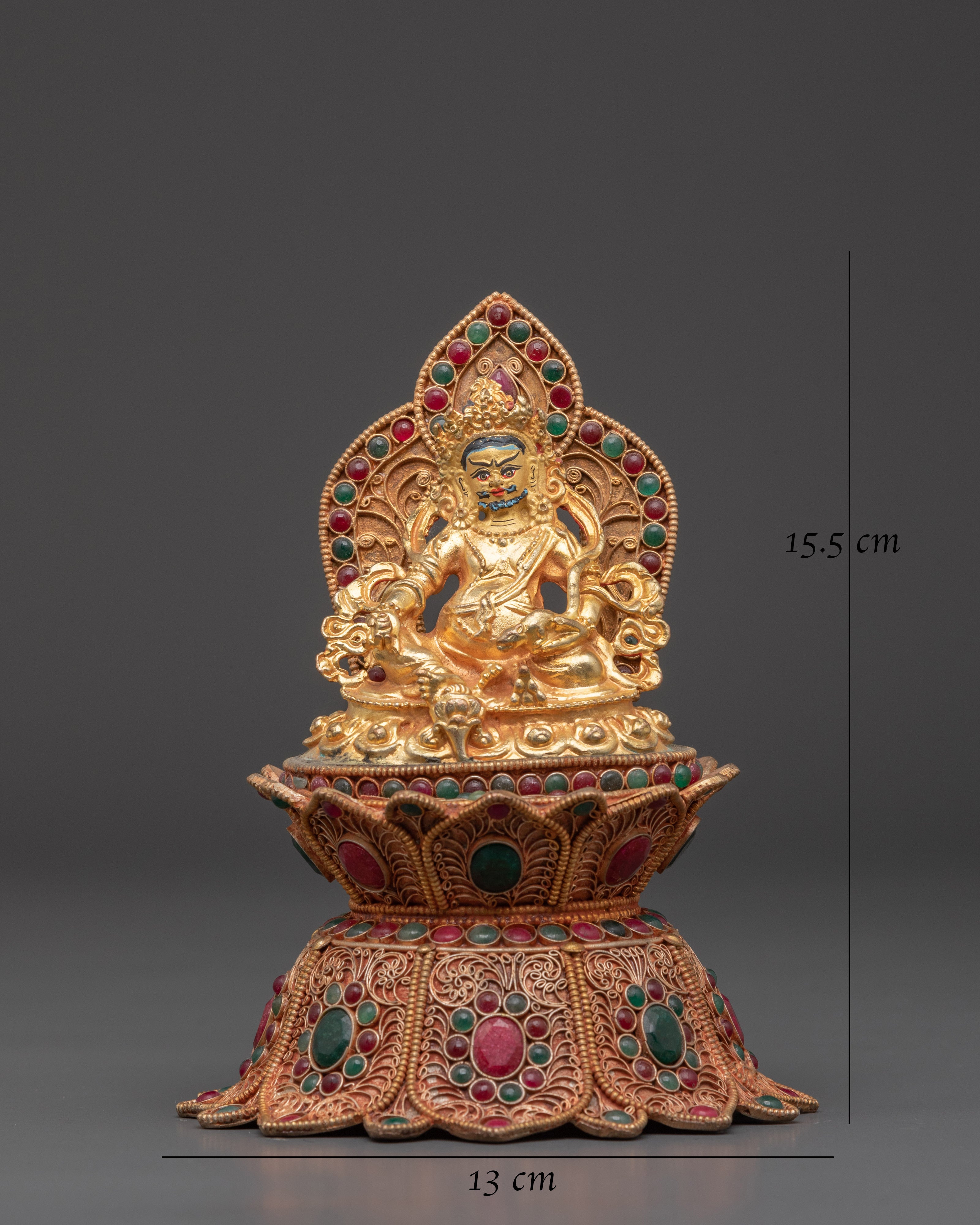 Buddhist Prosperity, Dzambhala | Tibetan Wealth Deity Statue