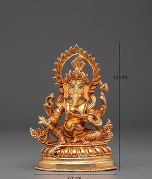 Handmade Sculpture of Ganesh | Idol for Prosperity, Wisdom & Spiritual Blessings