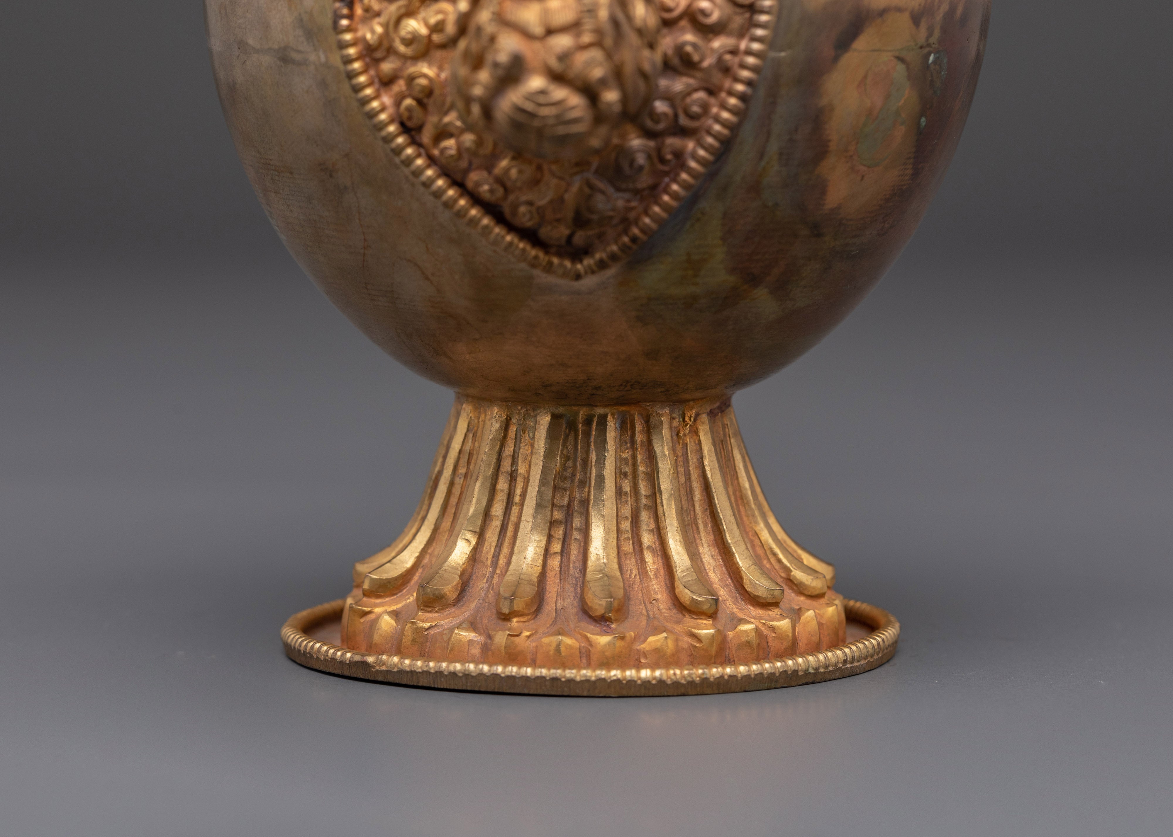 Handcrafted Bhumba for Buddhist Rituals | Tibetan Ritual Vessel for Puja