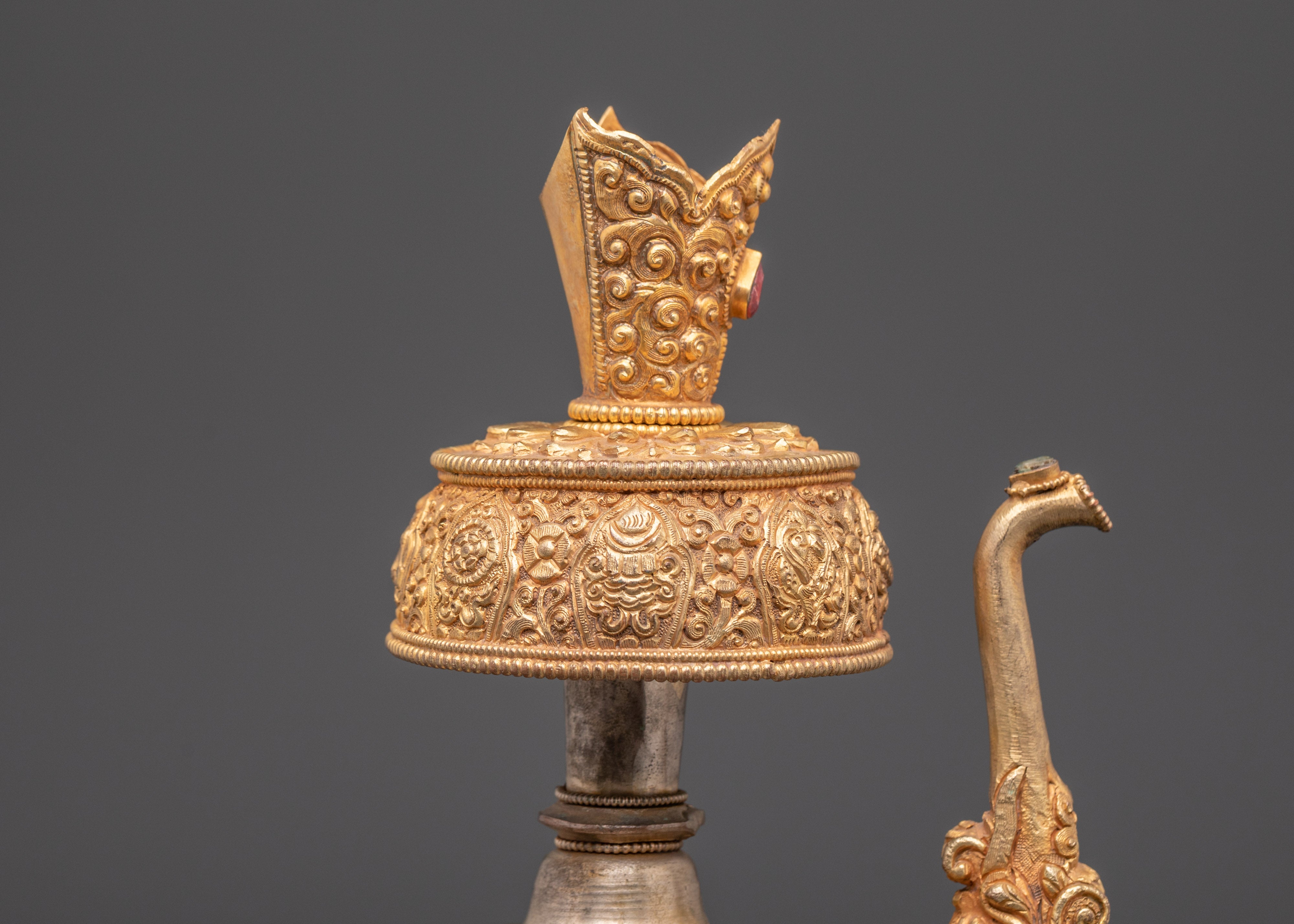 Handcrafted Bhumba for Buddhist Rituals | Tibetan Ritual Vessel for Puja