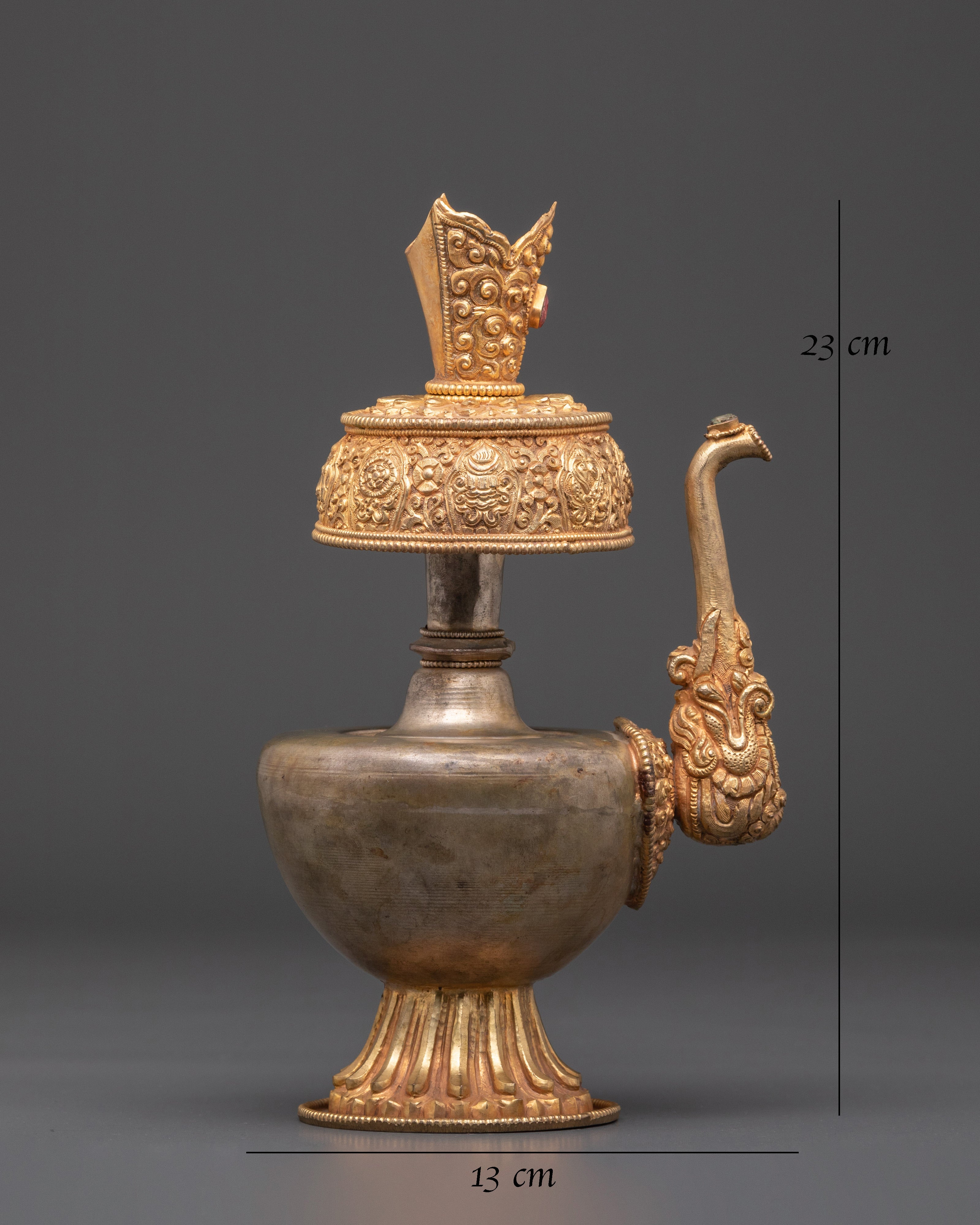 Handcrafted Bhumba for Buddhist Rituals | Tibetan Ritual Vessel for Puja
