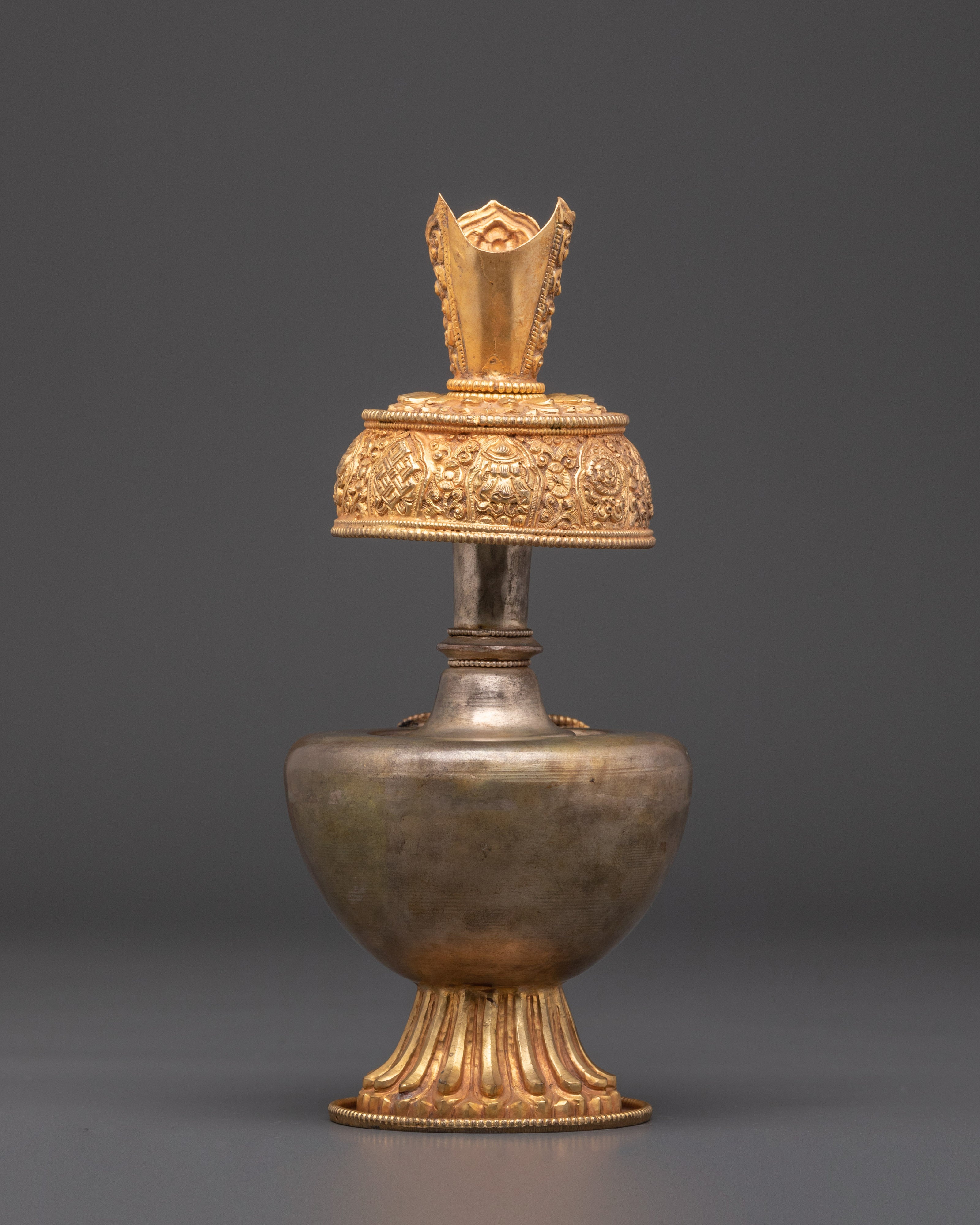 Handcrafted Bhumba for Buddhist Rituals | Tibetan Ritual Vessel for Puja