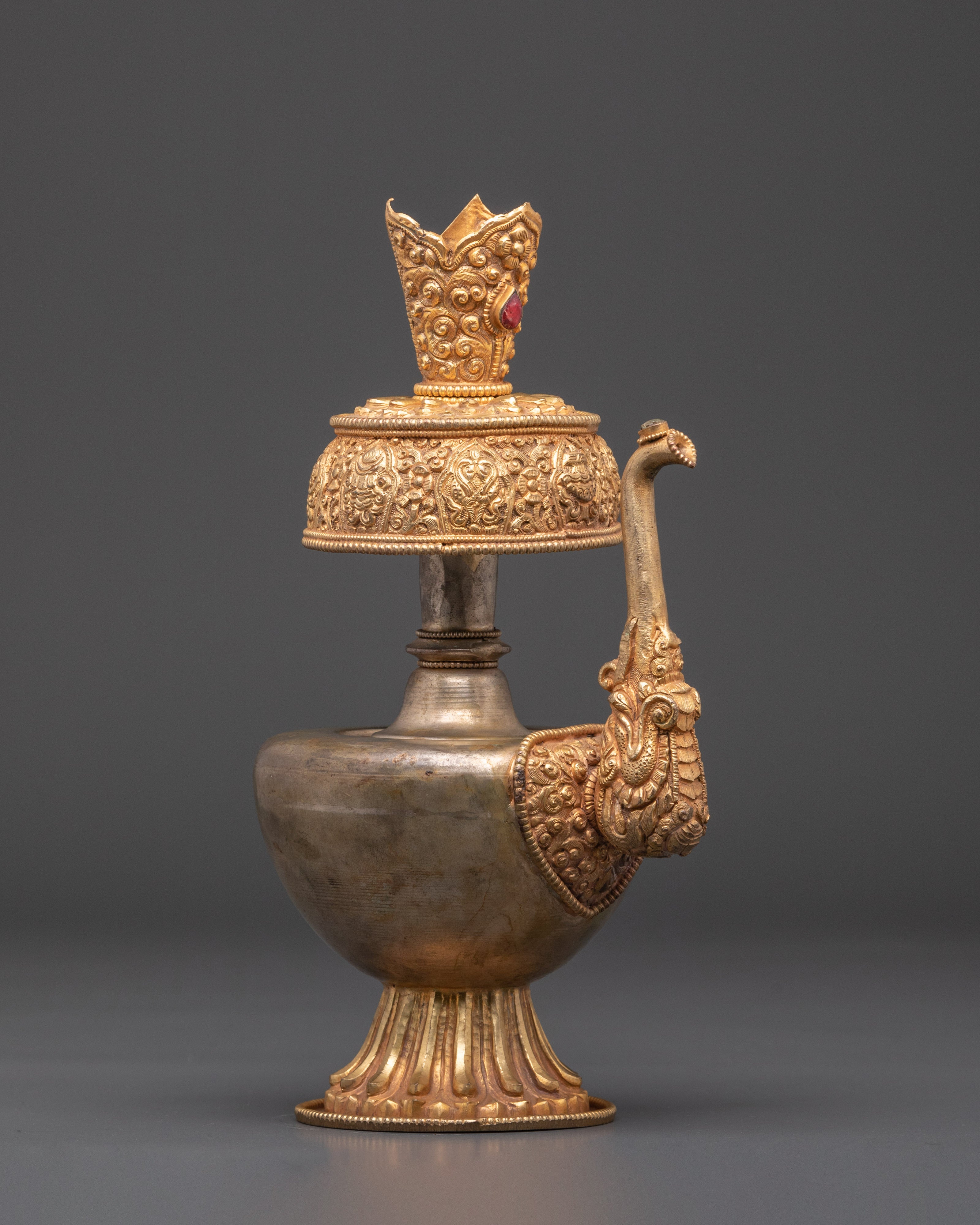 Handcrafted Bhumba for Buddhist Rituals | Tibetan Ritual Vessel for Puja