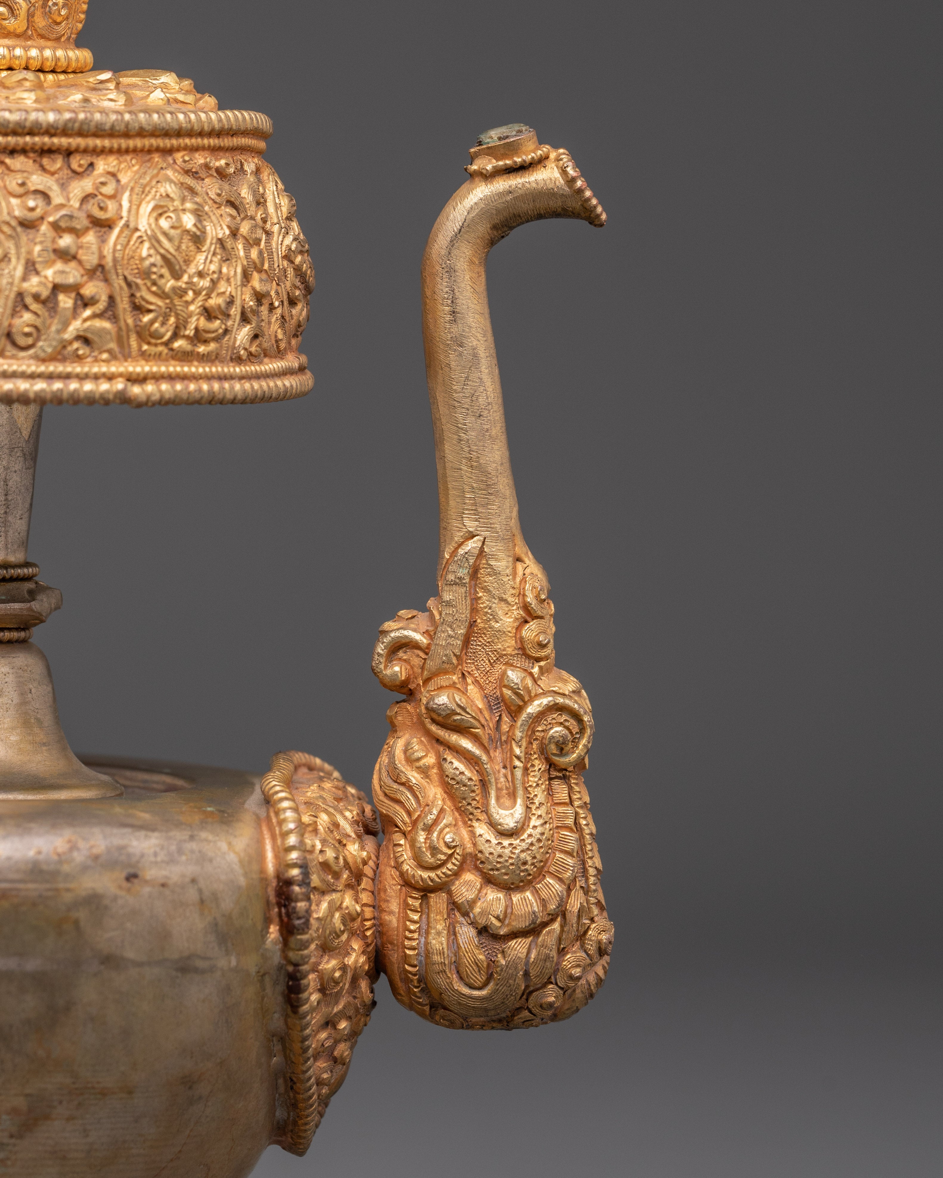 Handcrafted Bhumba for Buddhist Rituals | Tibetan Ritual Vessel for Puja