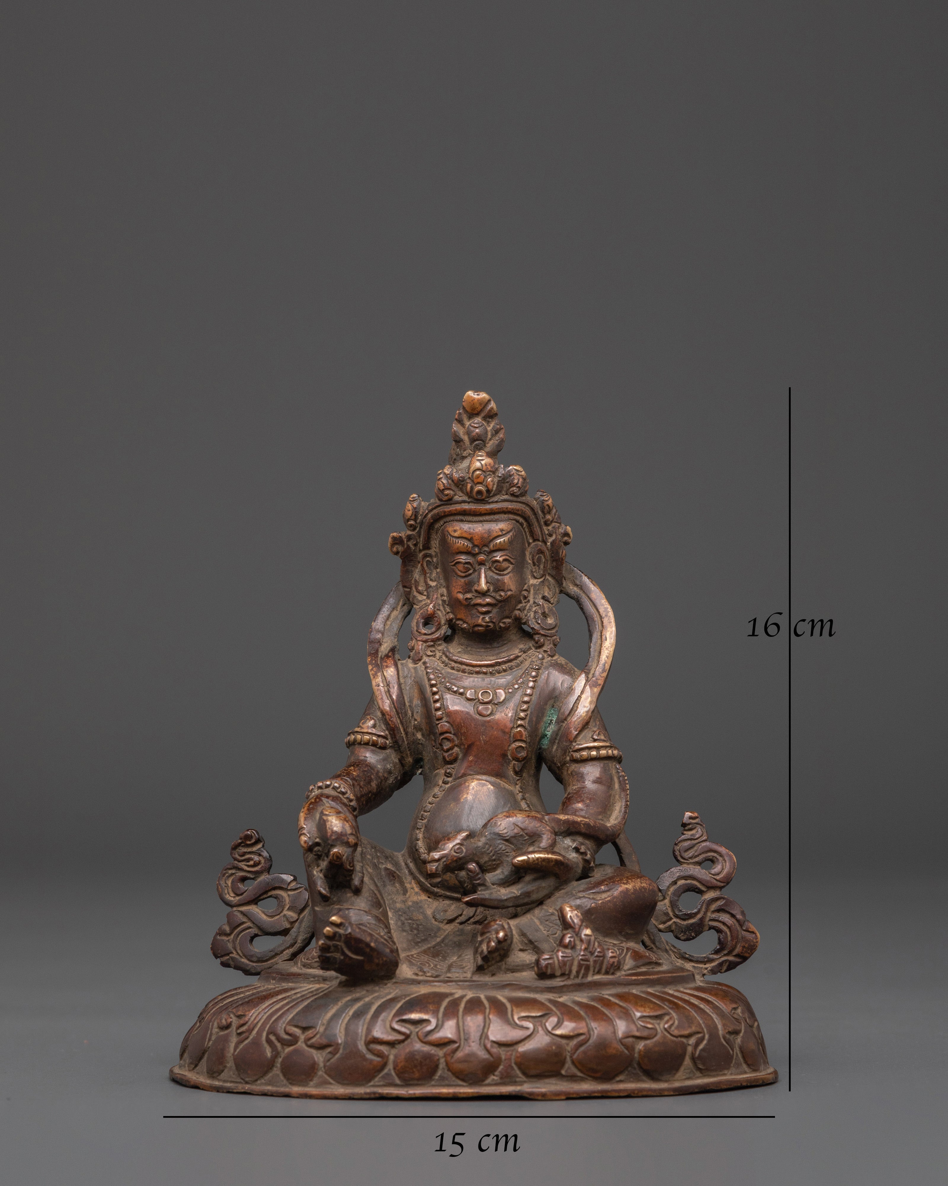 Handcrafted Dzambhala Sculpture | Tibetan Wealth Deity Statue