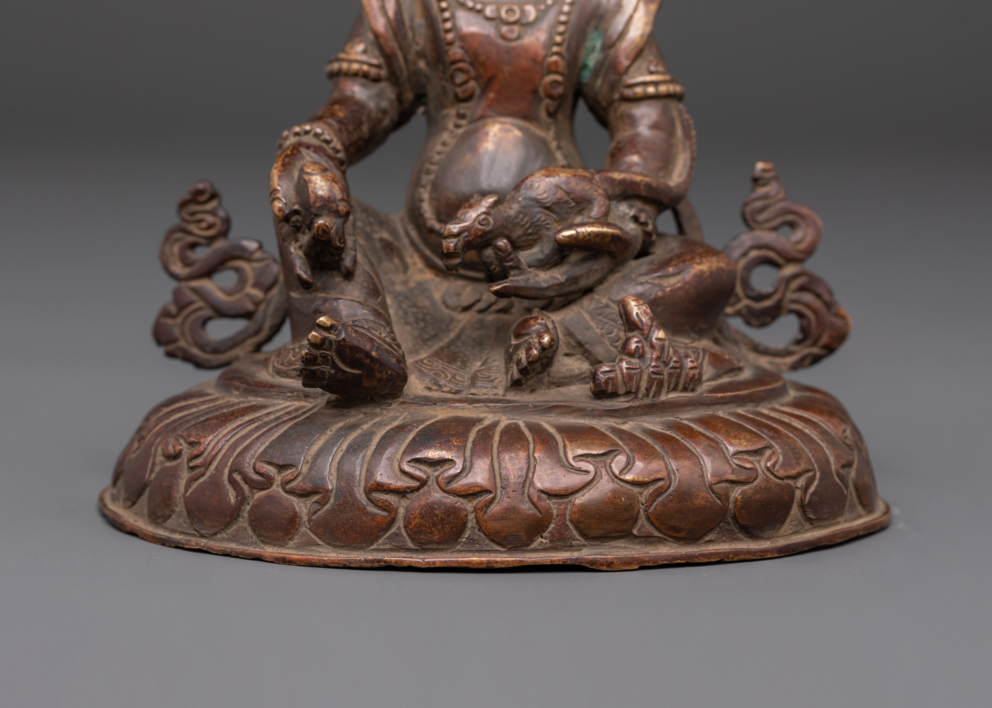 Handcrafted Dzambhala Sculpture | Tibetan Wealth Deity Statue