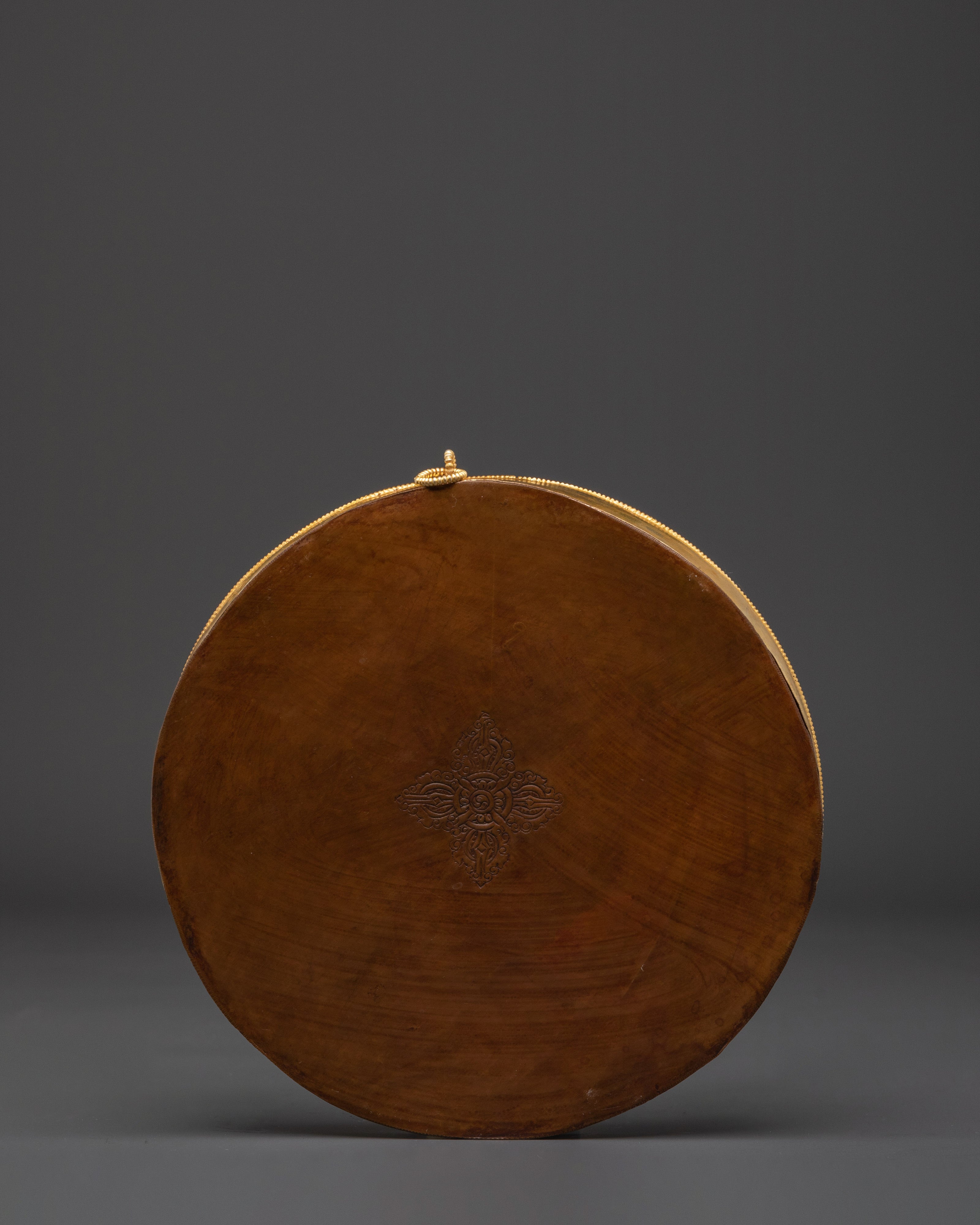 Gold Plated Five Dhyani Buddhas Mandala | Pancha Buddhas Spiritual Decor