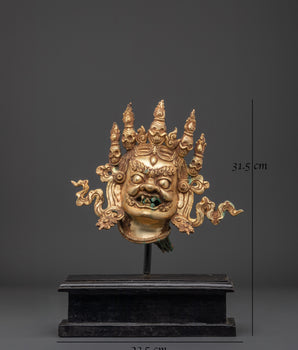 Handcrafted Mahakala Head Decor | Protector Deity