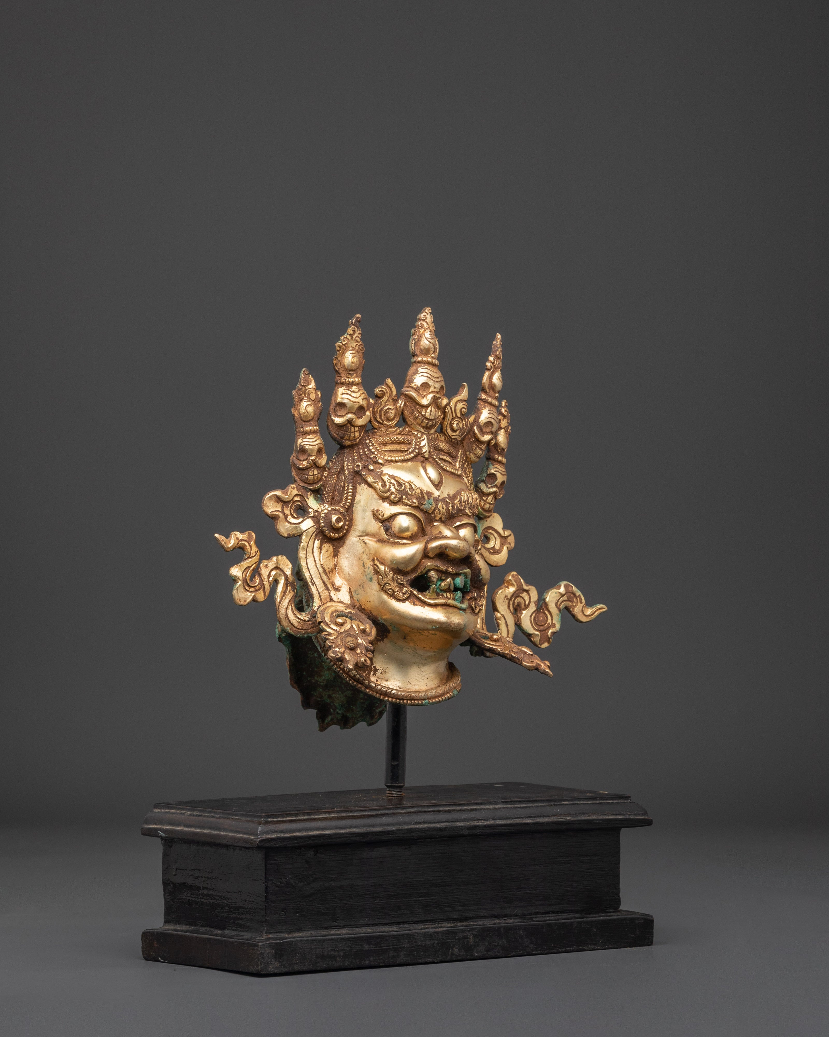 Handcrafted Mahakala Head Decor | Protector Deity